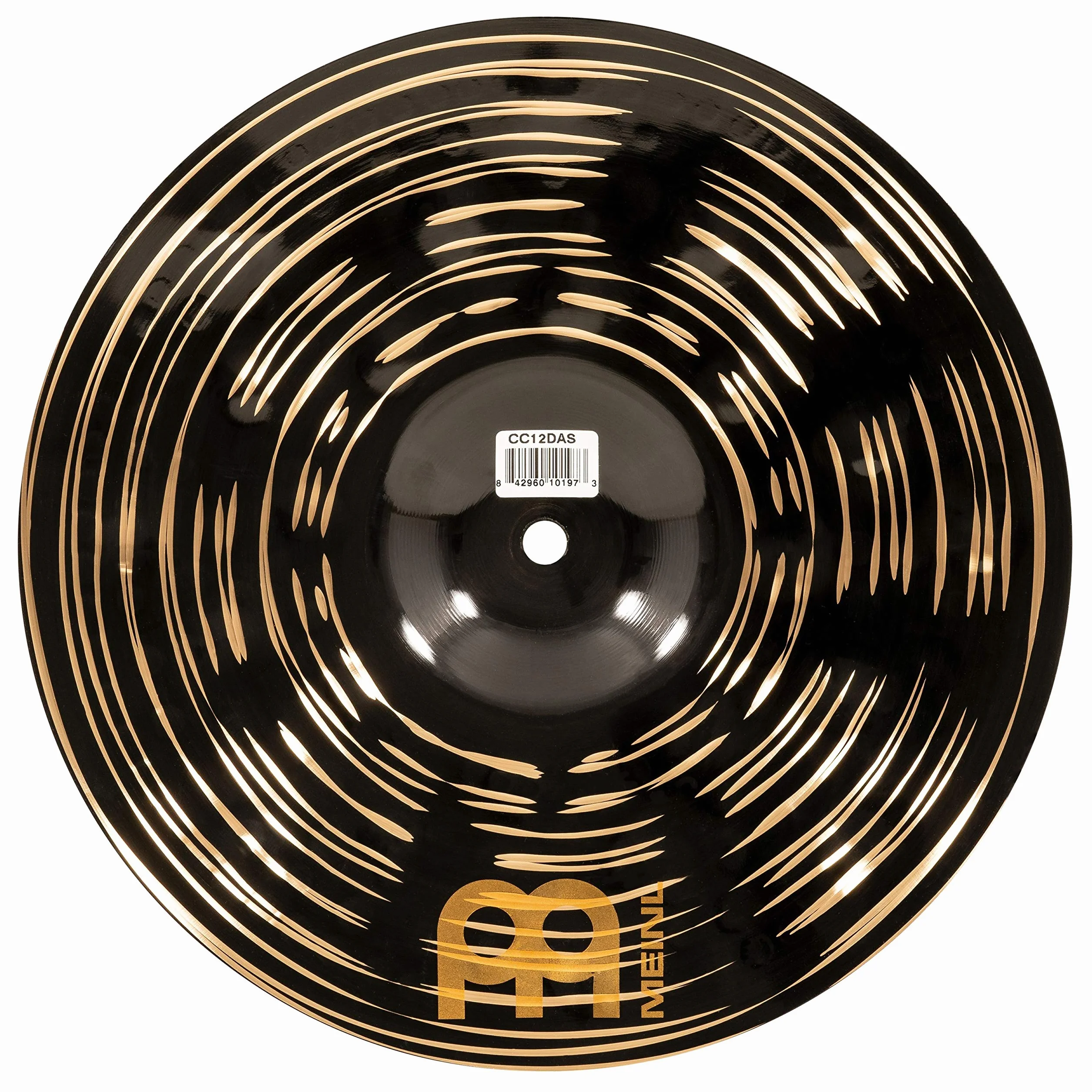 Meinl Cymbals Classics Custom Dark Piatto Splash 12 pollici (30,48cm) per Batteria - Bronzo B12, Finitura Scura, Prodotto in Germania (CC12DAS)