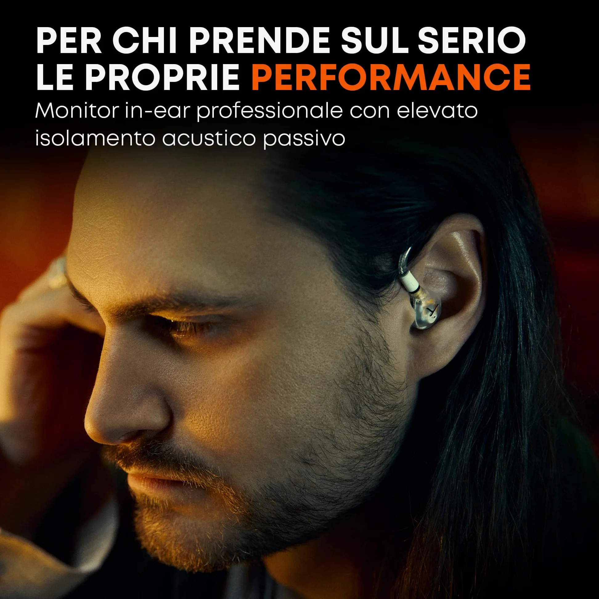 beyerdynamic DT 30 IE monitor in-ear professionale per palco e sala prove | Isolamento passivo fino a 39 dB, vestibilità ergonomica, cavo MMCX rimovibile, trasparente