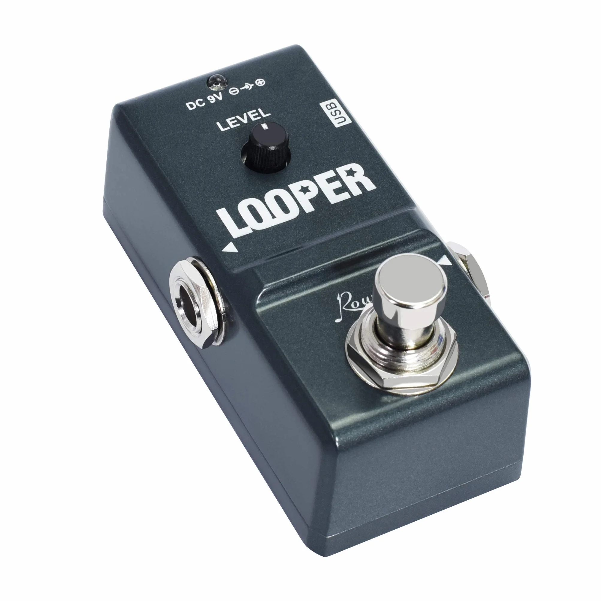 Rowin Tiny Looper LN-332 - Pedale per chitarra, con cavo USB, 10 minuti di registrazione, Loop Station, sovraincisioni Illimitate, per Chitarra Elettrica e Basso