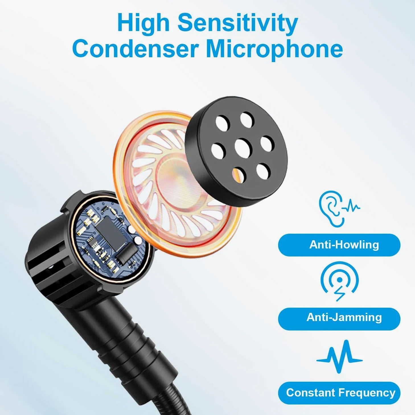 Microfono Wireless ad Archetto Wireless Auricolare/a Mano 2 in 1, UHF Wireless Microfono Ricaricabile Spina Jack da 6,35mm e 3,5mm per Amplificatore Vocale, Fitness, Insegnamento, Tour, Sistema PA