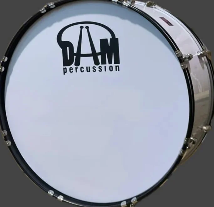 DAM JBMB2412B - Bianco - grancassa da banda o marching band