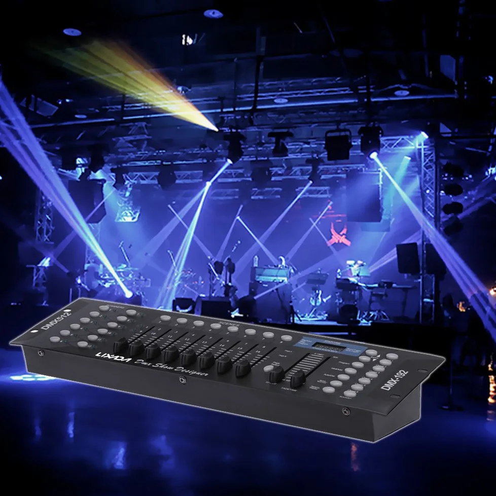Lixada 192 Canali DMX512 Console Controllo Luce della Fase Discoteca DJ …