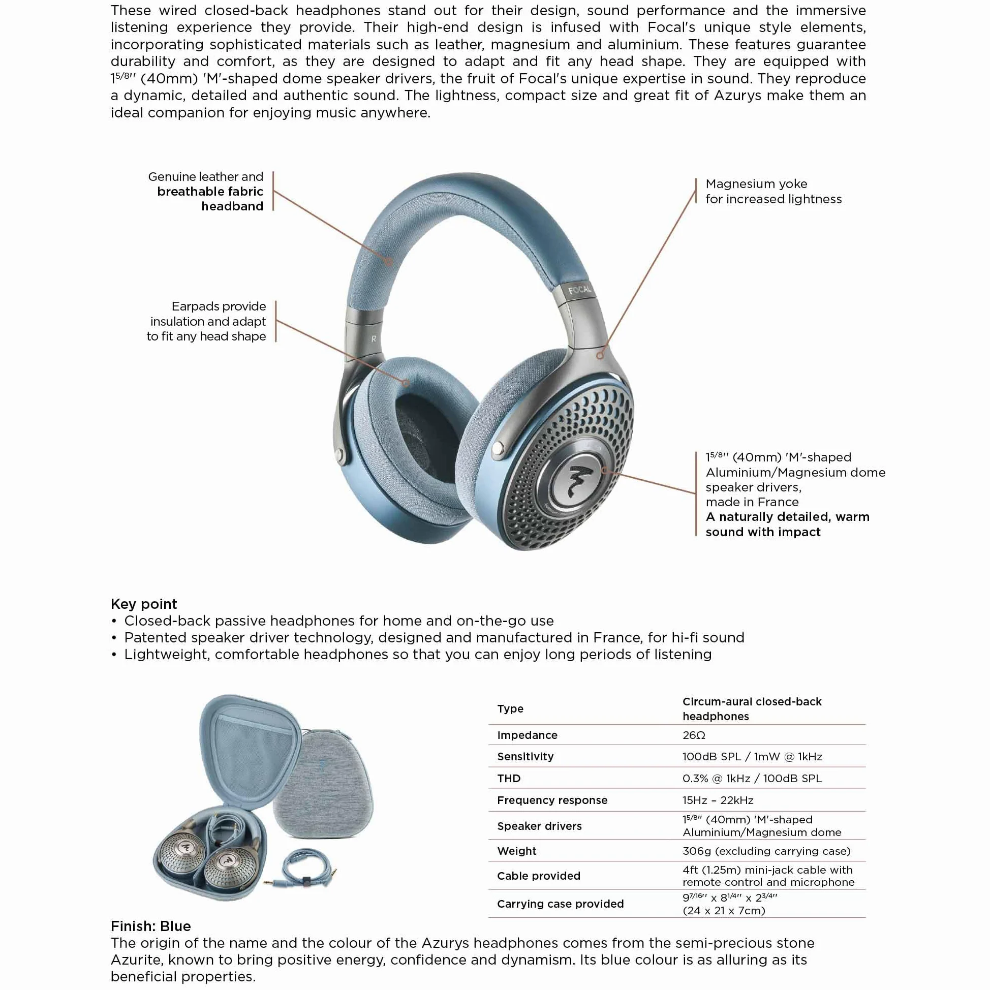 Focal Cuffie Azurys