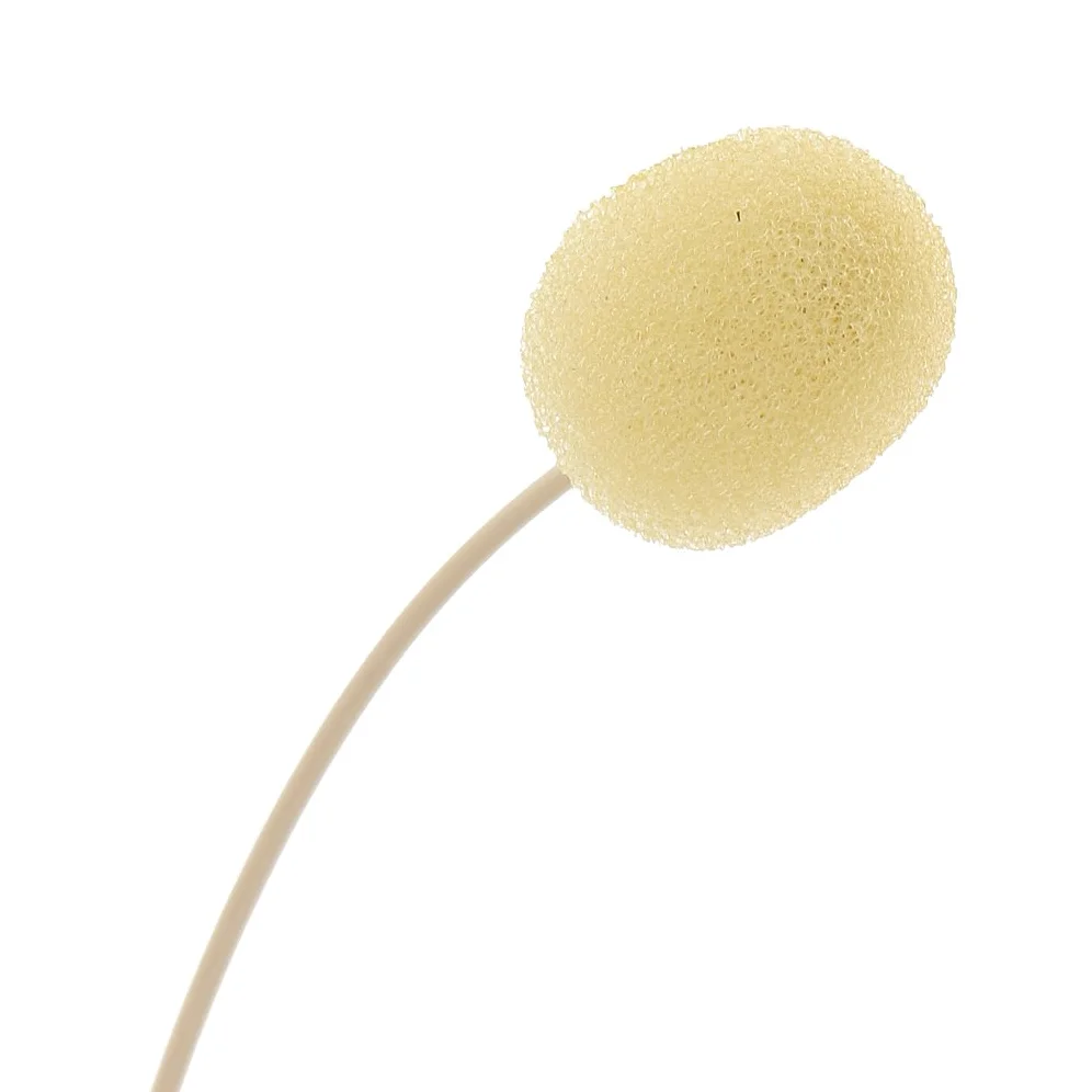 MagiDeal Professionale Gancio Auricolare Microfono A Testa Intestata Microfono Headworn per Palco Case di Culto Presentatori Docenti - Beige-3.5mm