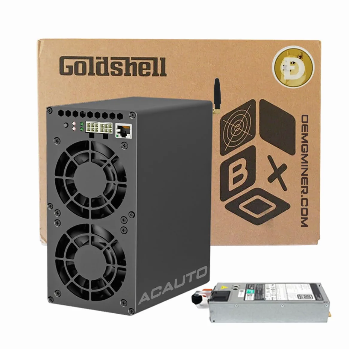 Mini Doge Goldshell - Minatore per Doge Coin & LTC Mini Doge 3 ASIC Miner Dual Mode 700M/400W o 550M/260W Versione WiFi (con PSU)