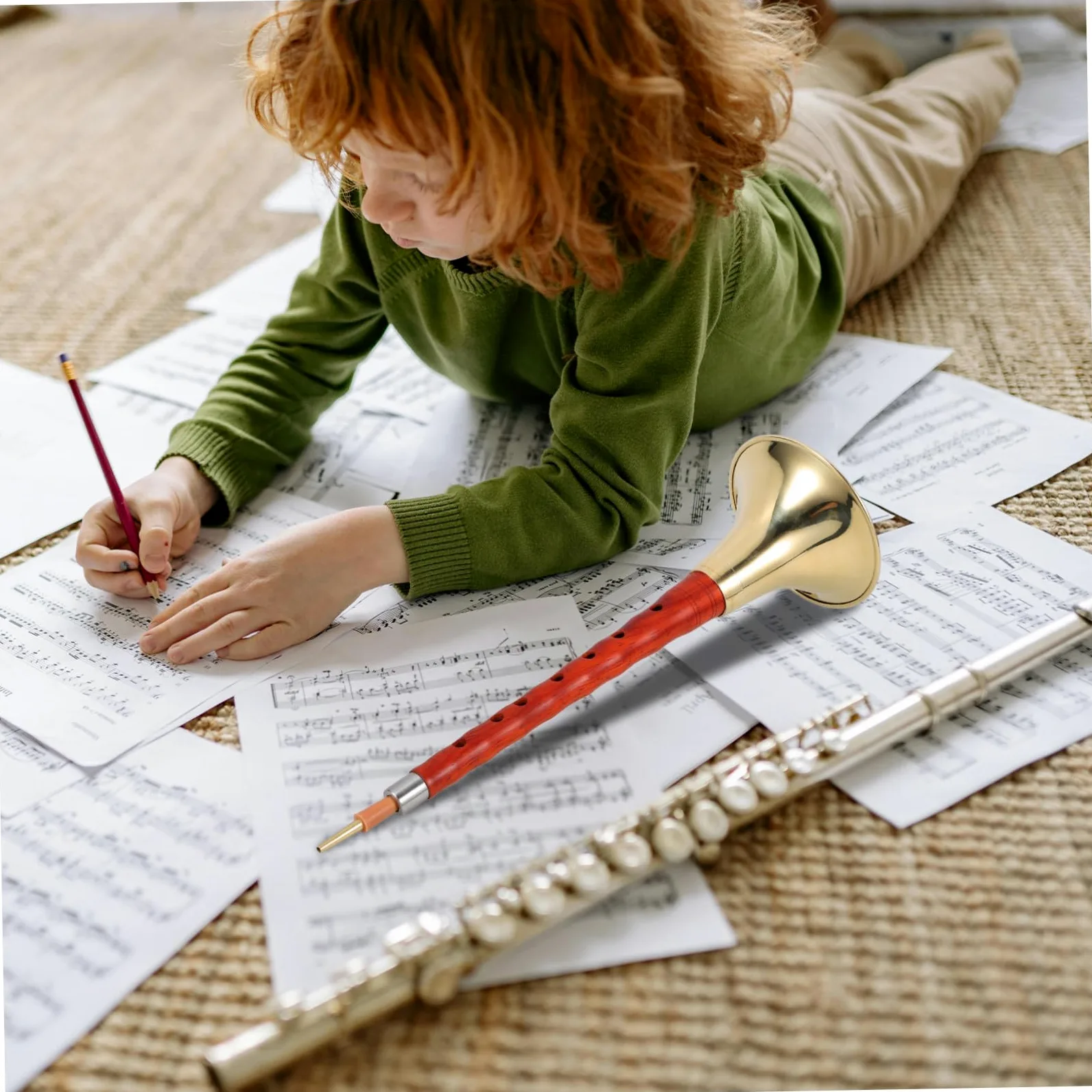 Strumento Musicale Suona Cinese in Legno di Palissandro G, Set Professionale per Principianti e Studenti, Tradizionale e Leggero, Facile da Trasportare da Suonare Colore Casuale
