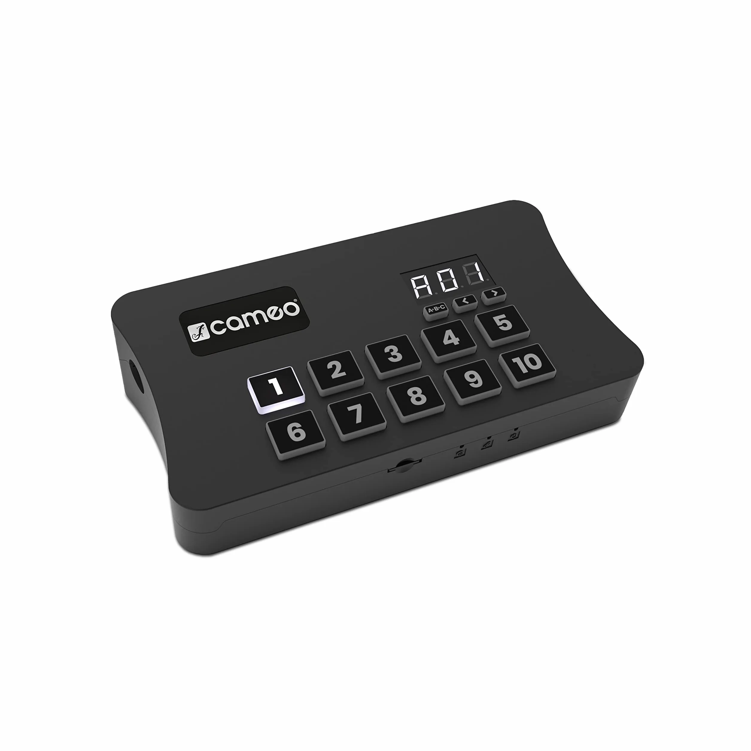 Adam Hall Cameo DVC CUE - Interfaccia da USB a DMX con fino a 2048 canali DMX e pannello di controllo illuminato, Nero