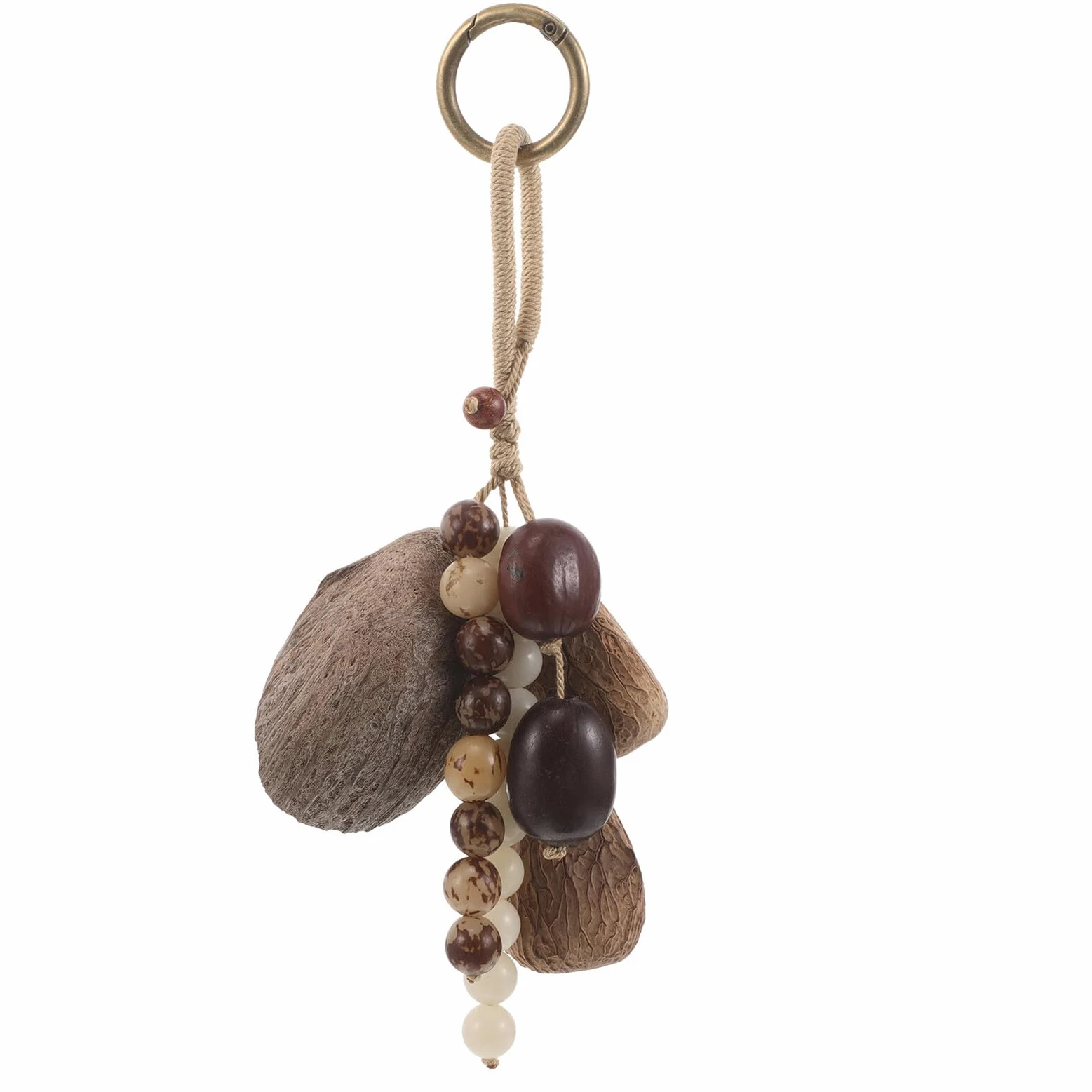 Alasum Sonaglio Sciamanico Strumento Musicale Africano Campane Tribali Percussioni Mano Shekere