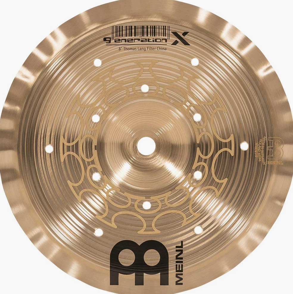 Meinl Cymbals GX-8FCH Generation X Thomas Lang Signature - Piatto Filter China, 8" (20,3 cm), Finitura standard