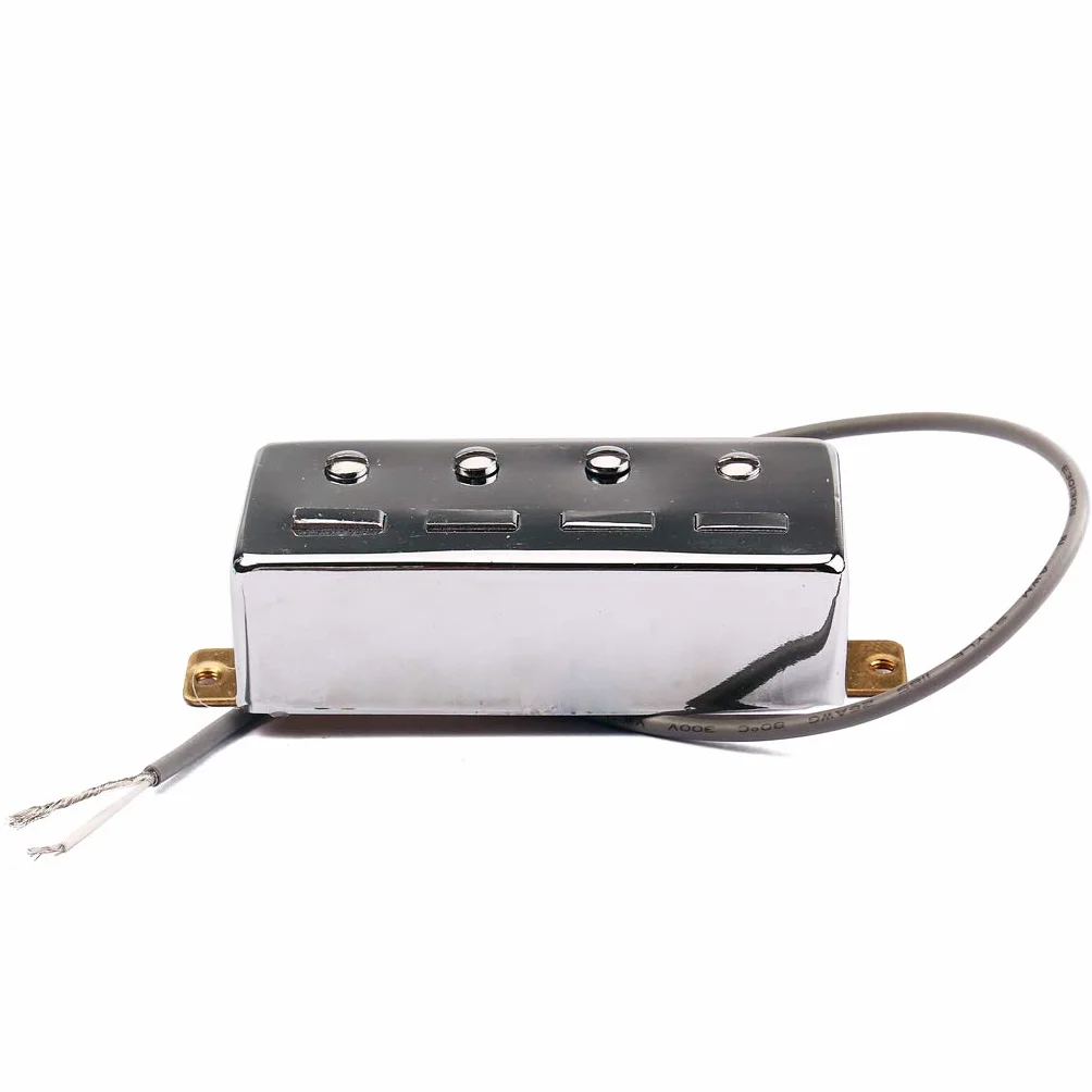 Alnicov Pickup Humbucker per basso a 4 corde, argento