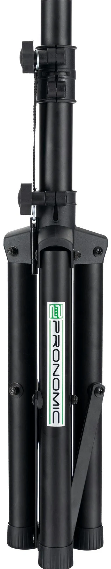 Pronomic SPS-5S Statore Per Casse In Acciaio Set Da 2 - Statore Basso In Acciaio - Ideale Per Line Array, Monitor E Amplificatori Acustici - Altezza Da 67 A 120 Cm - Solo 1,8 Kg - Nero
