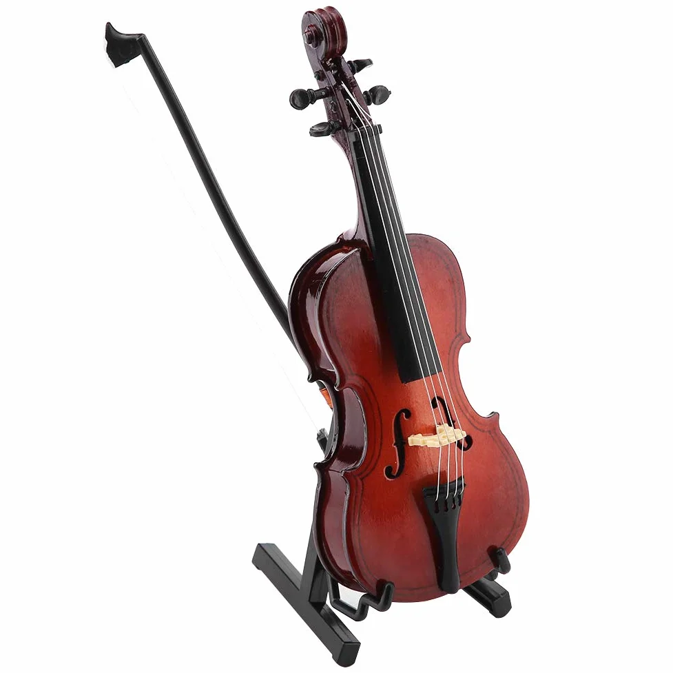 Modello di violoncello in Miniatura Modello di violoncello in Legno 14cm Strumento Musicale per casa delle Bambole Ornamenti Artigianali per Artigianato Ornamento per casa da caffè