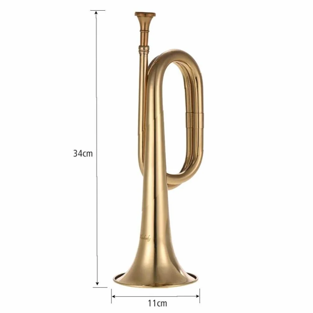 B Flat Bugle Call Tromba Cavalleria Corno Ottone con boccaglio per School Band
