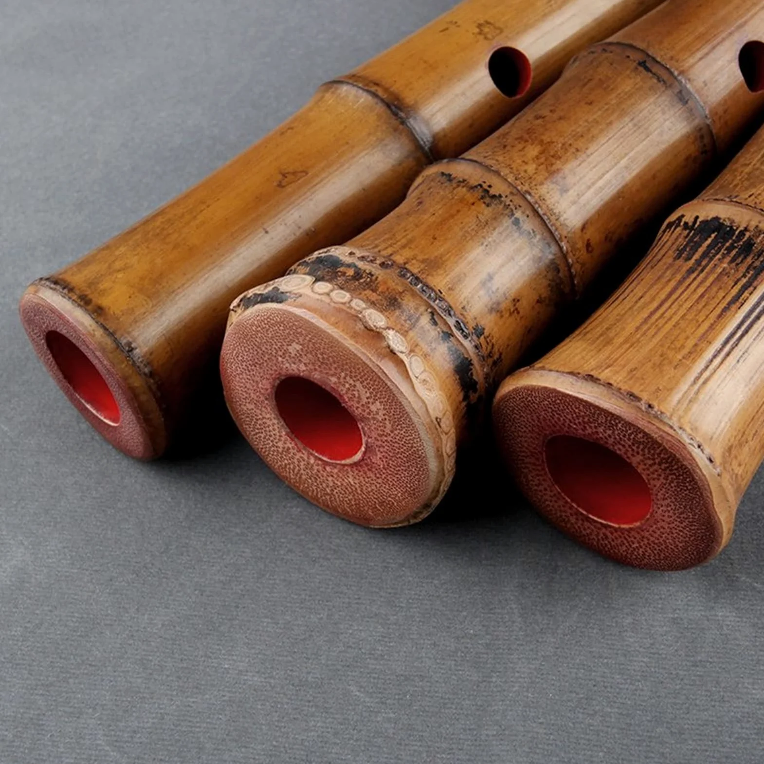 Performance Flauto di bambù Shakuhachi 5 Fori Strumenti Musicali in Legno Flauto Verticale in bambù con Radice