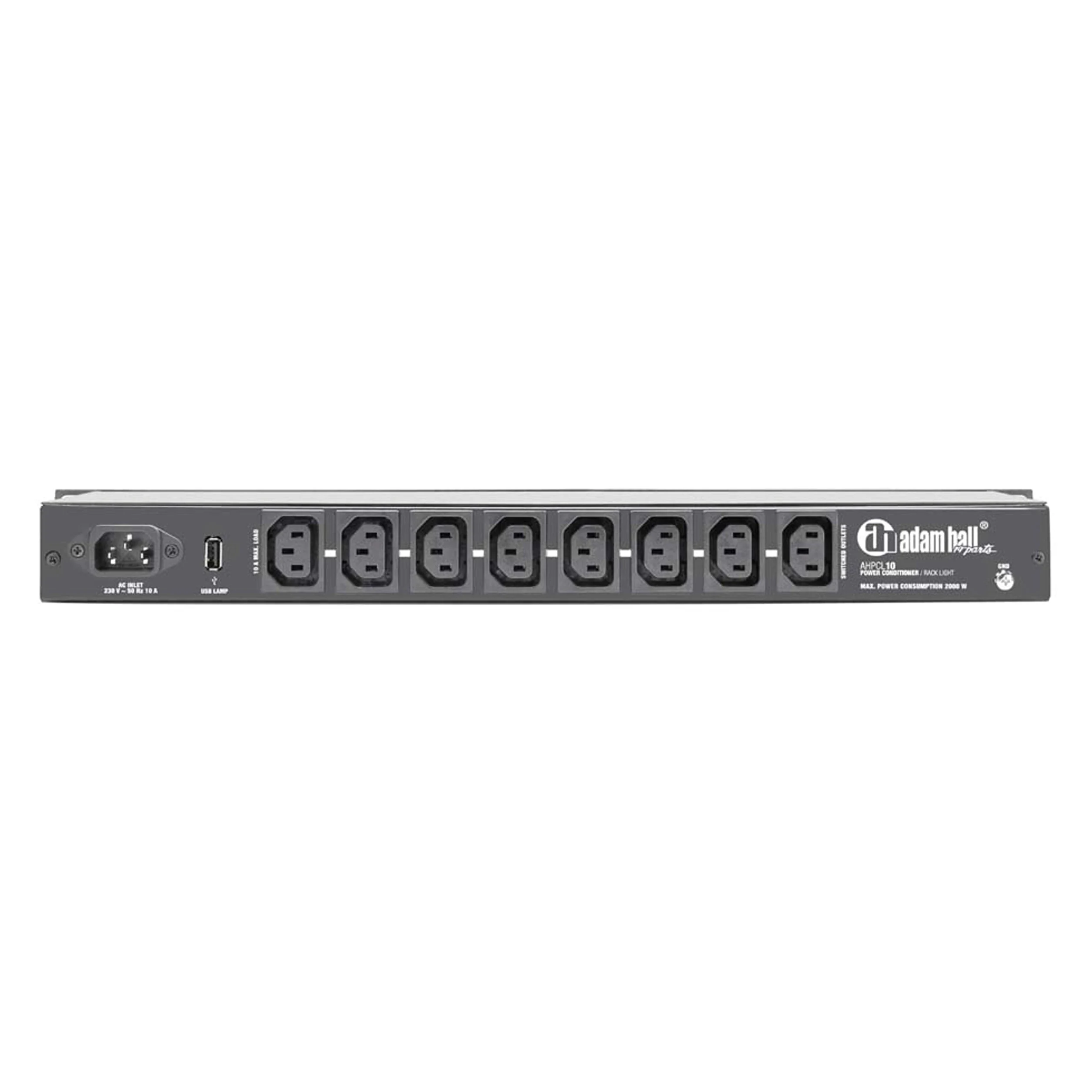 Adam Hall 19" Parts PCL 10 - Regolatore di tensione con illuminazione rack