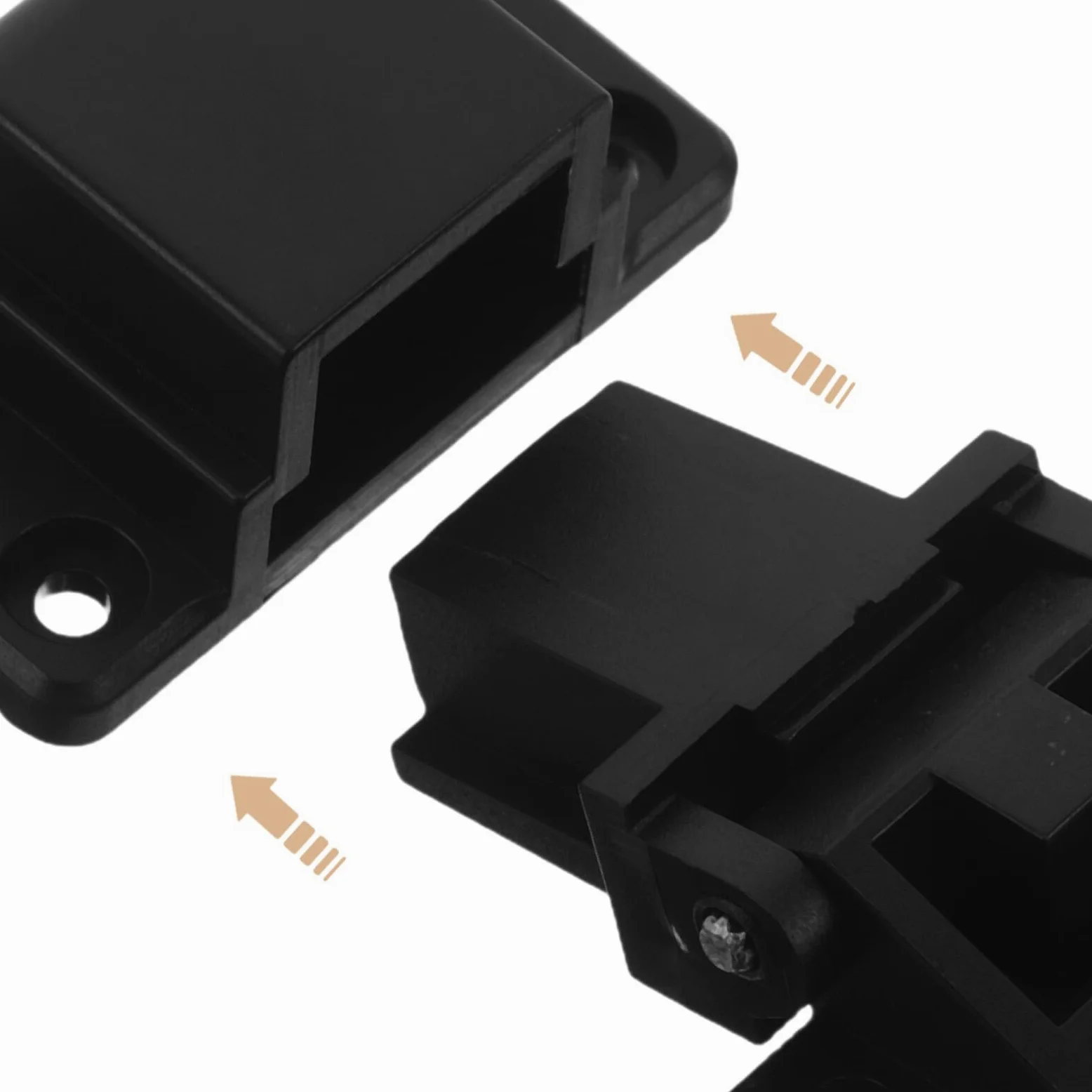 Cerniere di Ricambio per Copri Giradischi in Plastica Nera, Antiscivolo e Facili da Installare, Accessori per Giradischi Vinile in Ambienti Audio Domestici