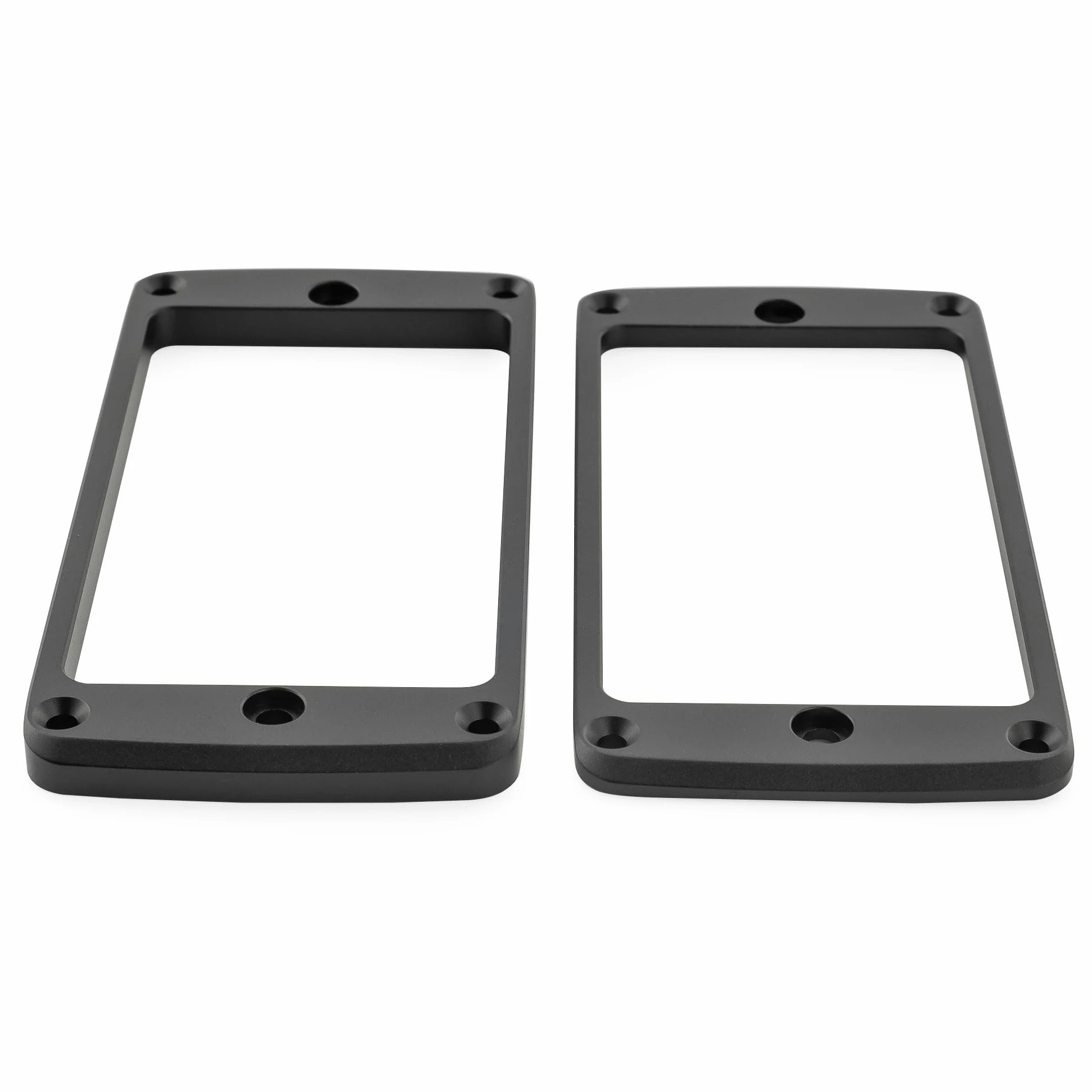 Musiclily Ultra Fondo Piatto Smussato Set Mascherina Pickup Humbucker in Alluminio per Chitarra Elettrica Epi SG, Nero (3mm+5mm)