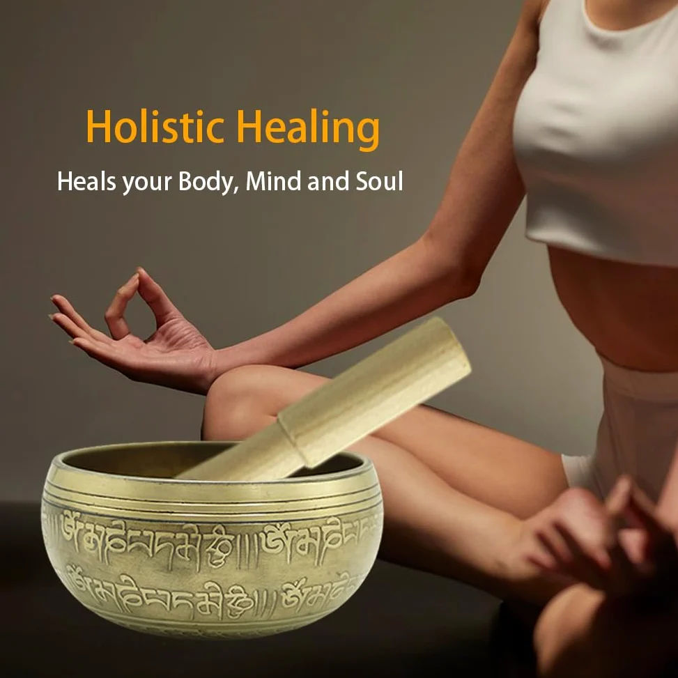 Set di campane tibetane tibetane tibetane per yoga, consapevolezza e meditazione, set di campane tibetane per yoga, relax
