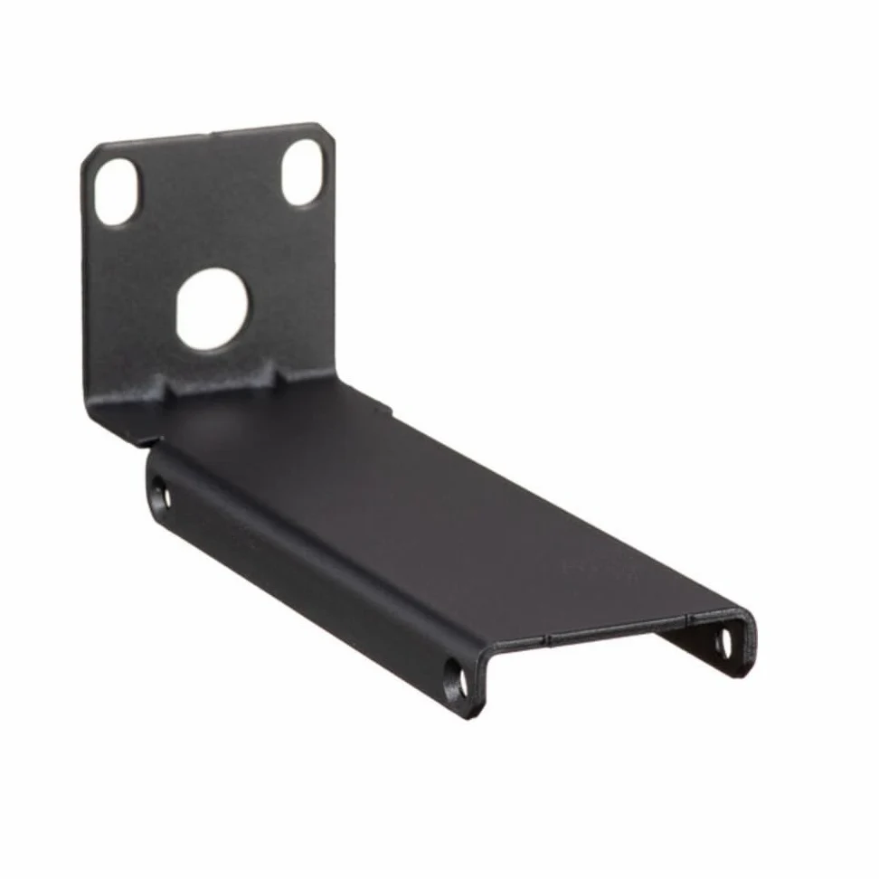 Kit staffa di montaggio a rack 1U adatto per ricevitori microfonici wireless Shure SLX4 SLXs SLXD4, kit di montaggio a doppio rack in metallo, nero