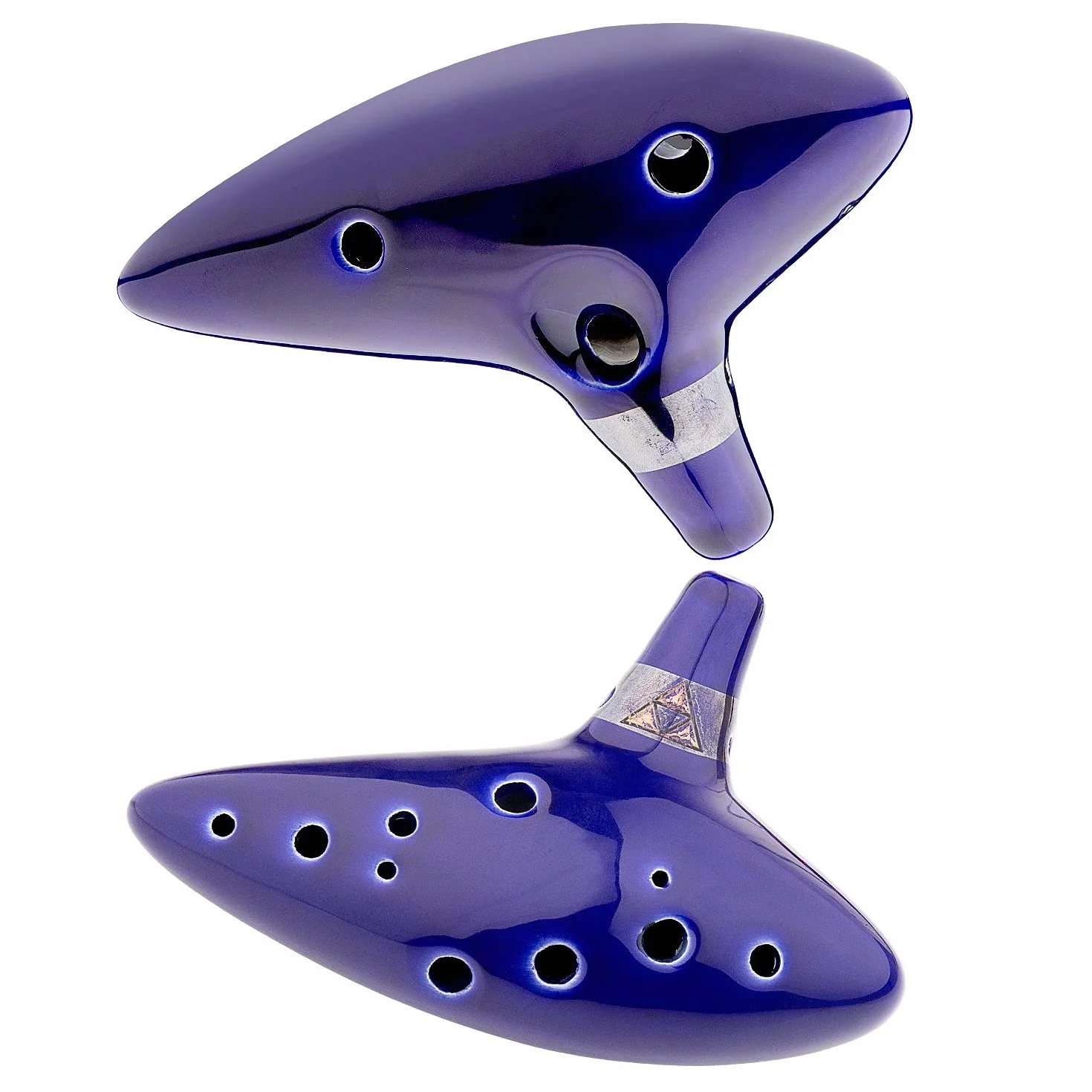 Czemo Zelda Ocarina Ceramica Contralto Tono C 12 Fori da Legenda di Zelda Ocarina di Tempo Triforza Link Cosplay Replica, Libro di Testo