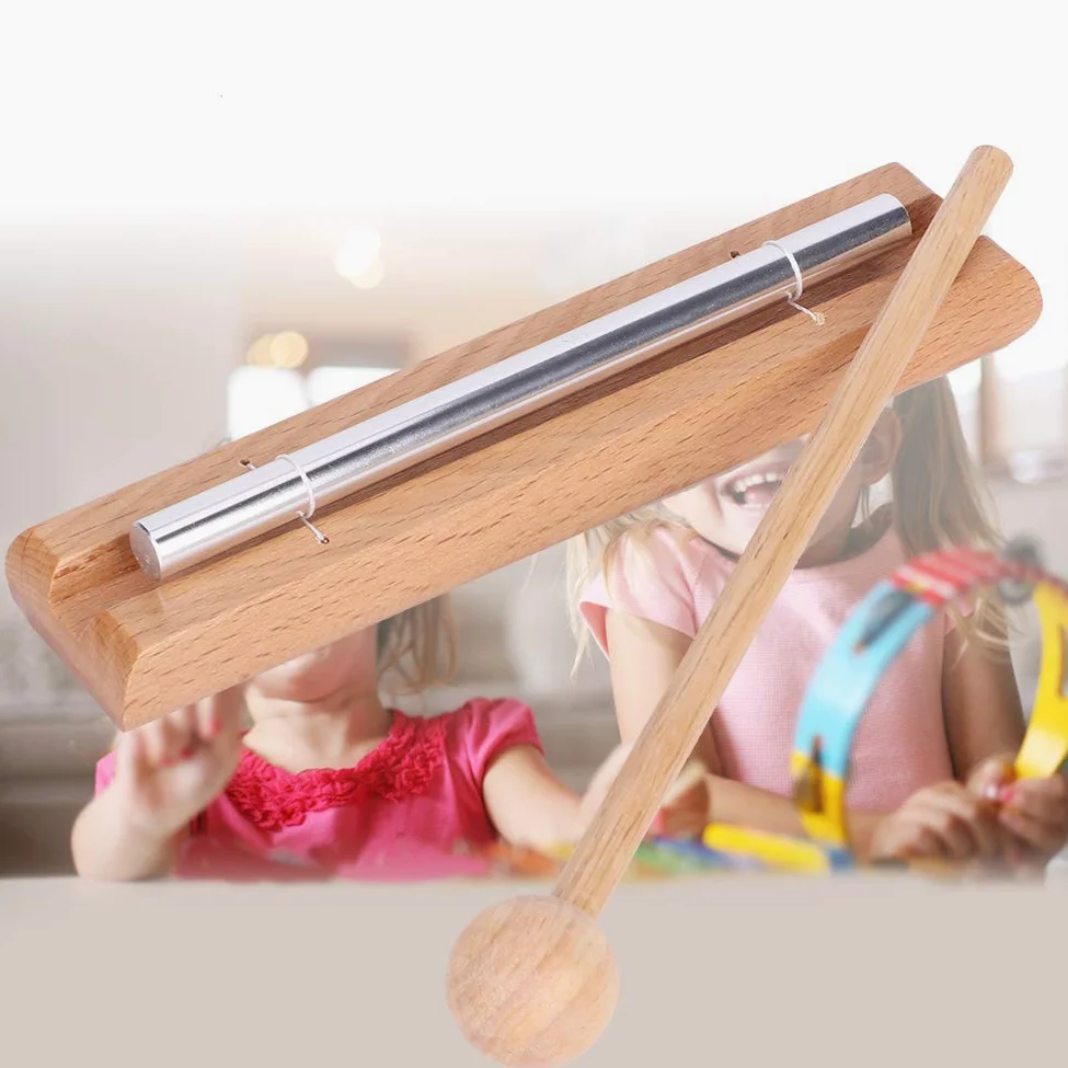 Carillon per Meditazione, Carillon a Mano Solista Campanello per Meditazione in Legno Campana per Strumento a Percussione Solista Campana a Mano per Insegnante per Preghiera, Yoga, Aula
