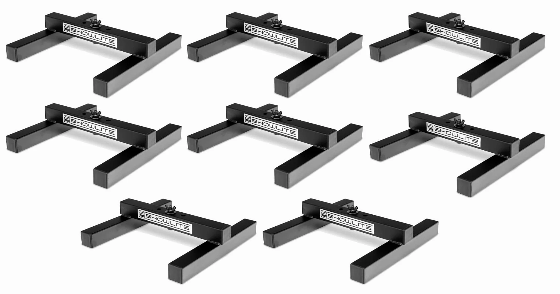 Showlite FLS-10 PAR Luci base semplice, set 8 pezzi
