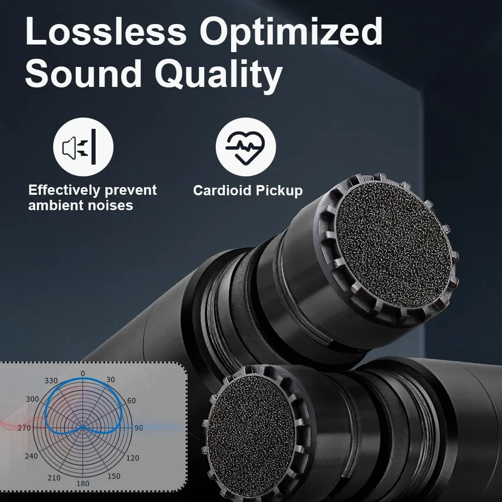 Depusheng R4 microfono wireless karaoke UHF corpo in metallo professionale 4 canali system microfono portatile senza fili, adatto per la casa KTV, chiesa, prestazioni