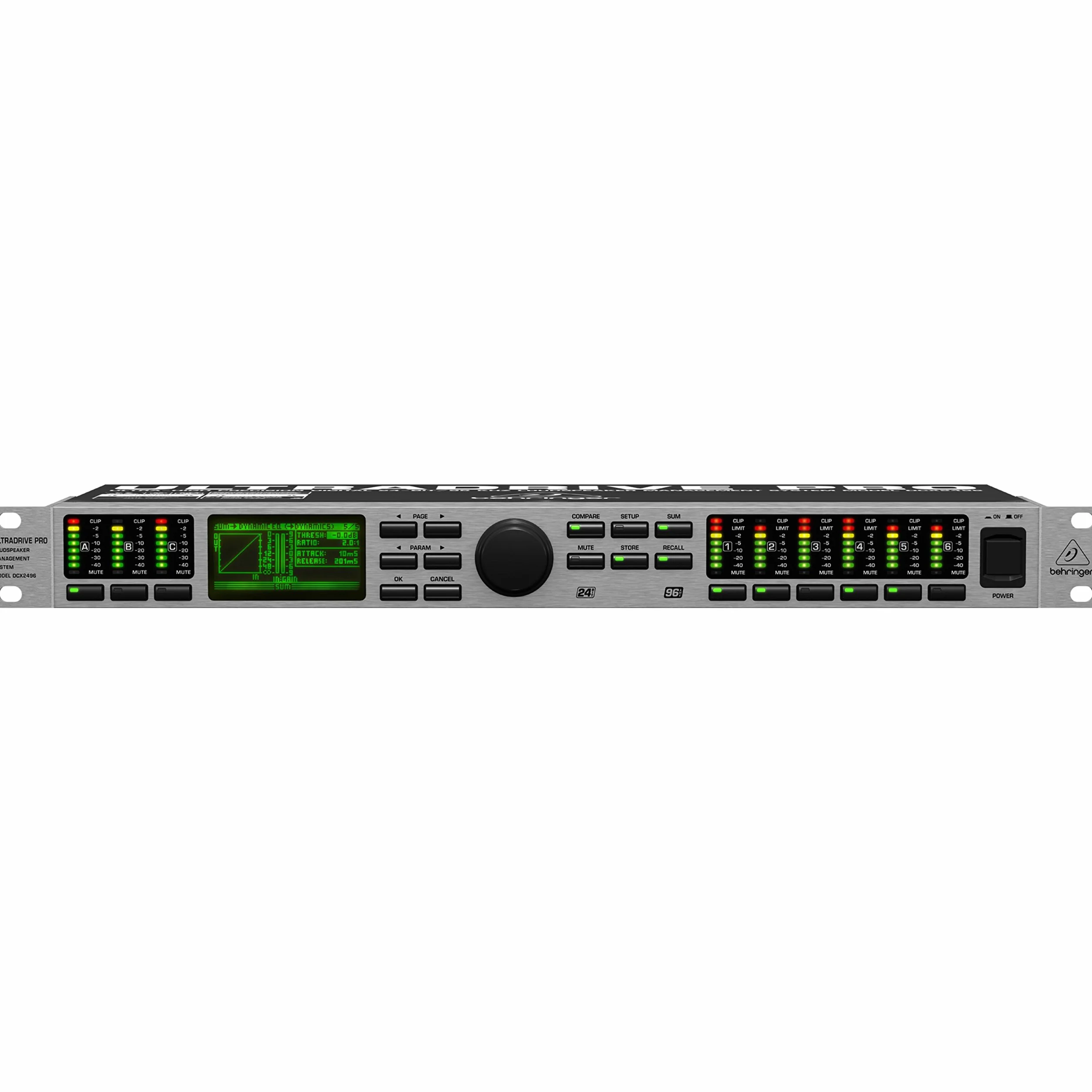 BEHRINGER ULTRADRIVE PRO DCX2496 - Crossover Digitale 96 Khz/24-Bit