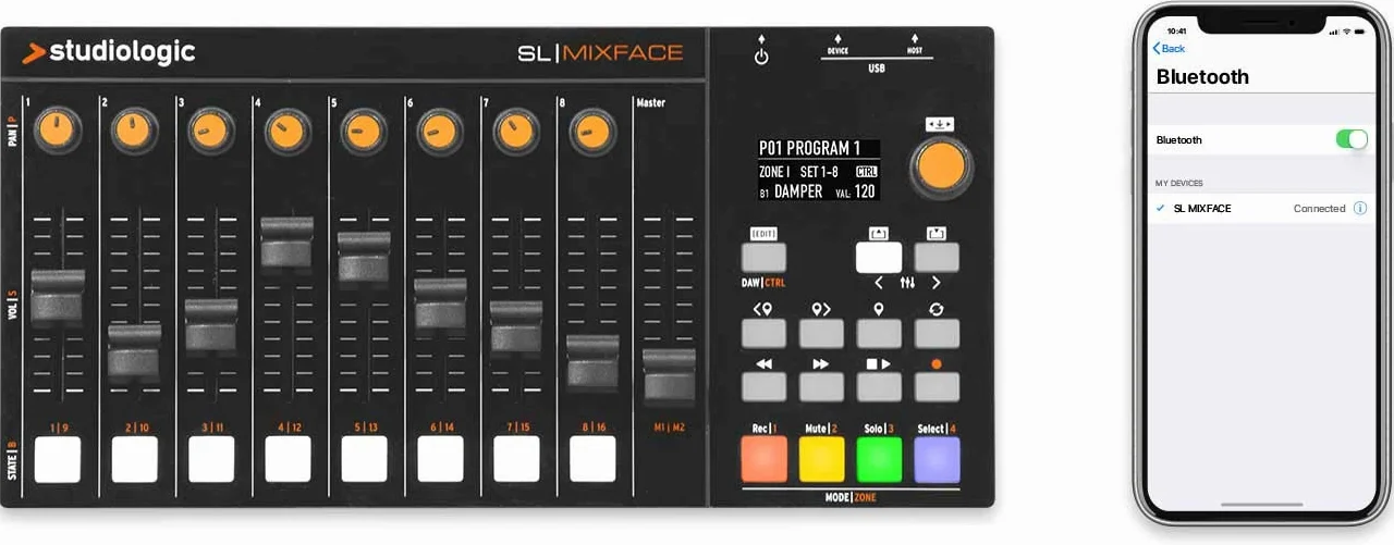 Studiologic SL MIXFACE - Superficie di controllo per SL88 GRAND, SL88/73 STUDIO & DAW (USB, Bluetooth)