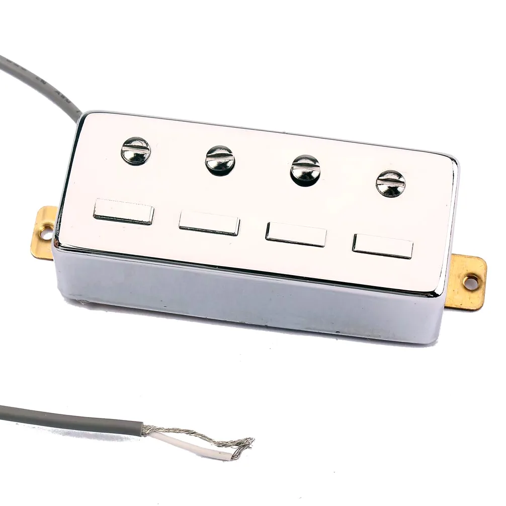 Alnicov Pickup Humbucker per basso a 4 corde, argento