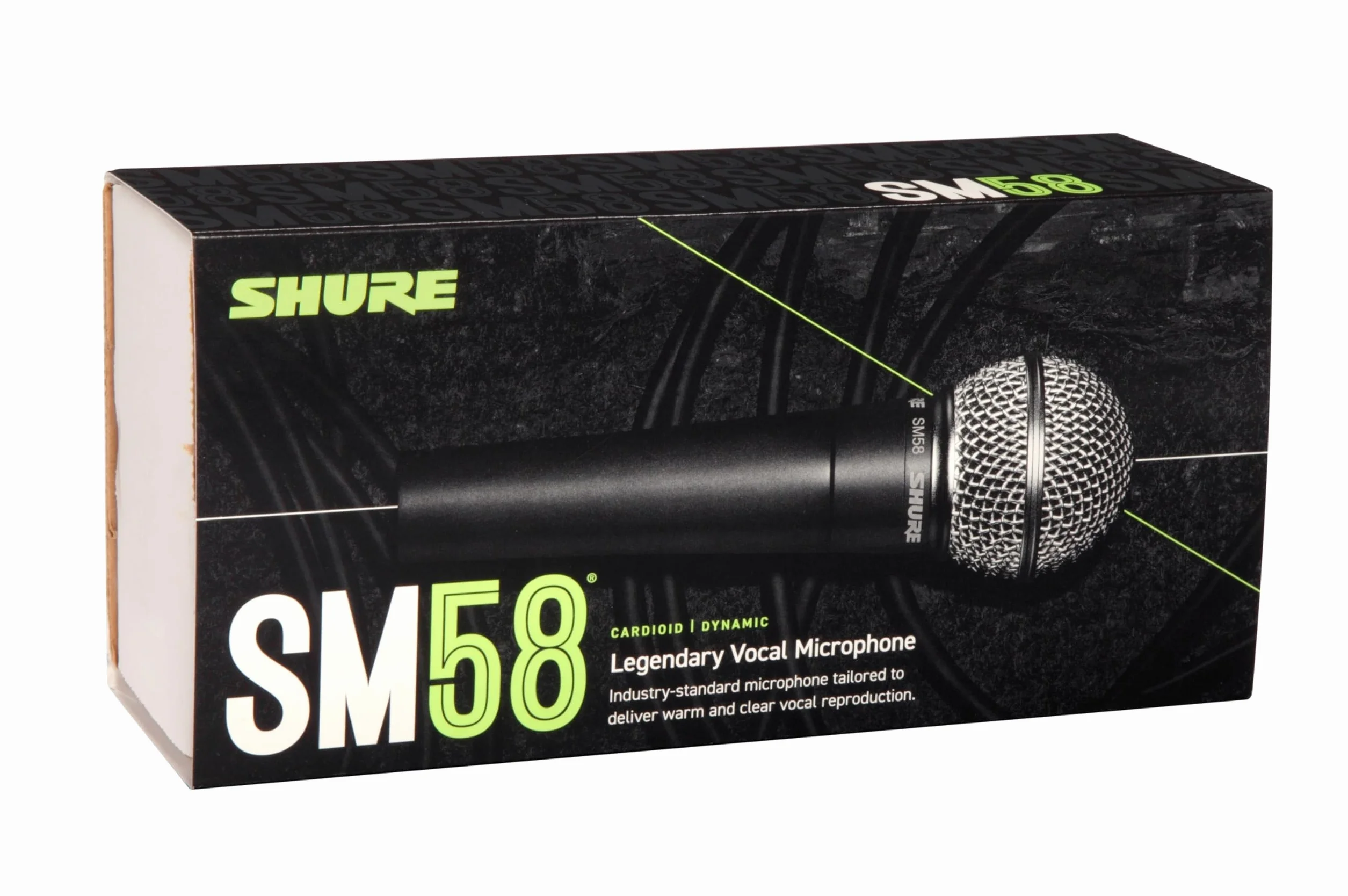 Shure SM58SE Carderid Dynamic Vocal Microfono con interruttore on e off, filtro pop integrato, clip microfono A25D, borsa di archiviazione, connettore XLR a 3 pin (SM58S)