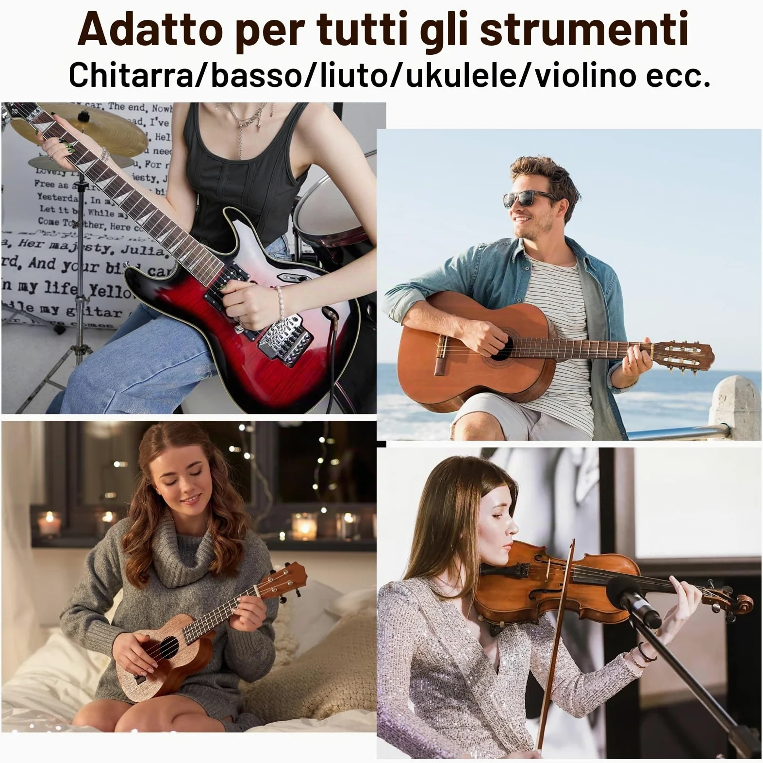 SUNOYA Supporto per Chitarra Pieghevole, Portatile e Stabile, per Chitarra Classica, Acustica ed Elettrica