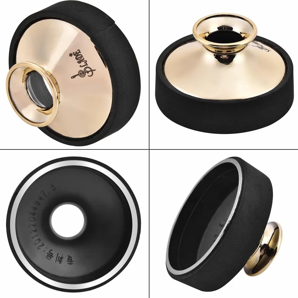 Sordina per Sassofono Contralto in Plastica, Accessori per Silenziatore Muto per Sassofono Contralto (oro)