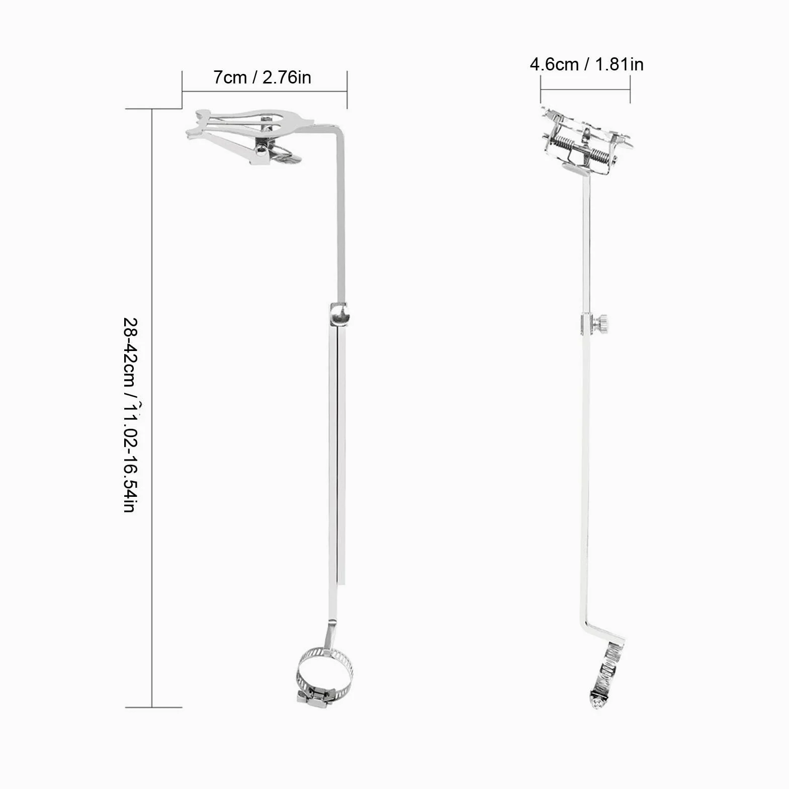 Clip per Flauto, Clip per Leggio Portatile per Strumenti a Fiato Clip per Leggio per Spartiti Morsetto per Musica per Esercitarsi con il Flauto