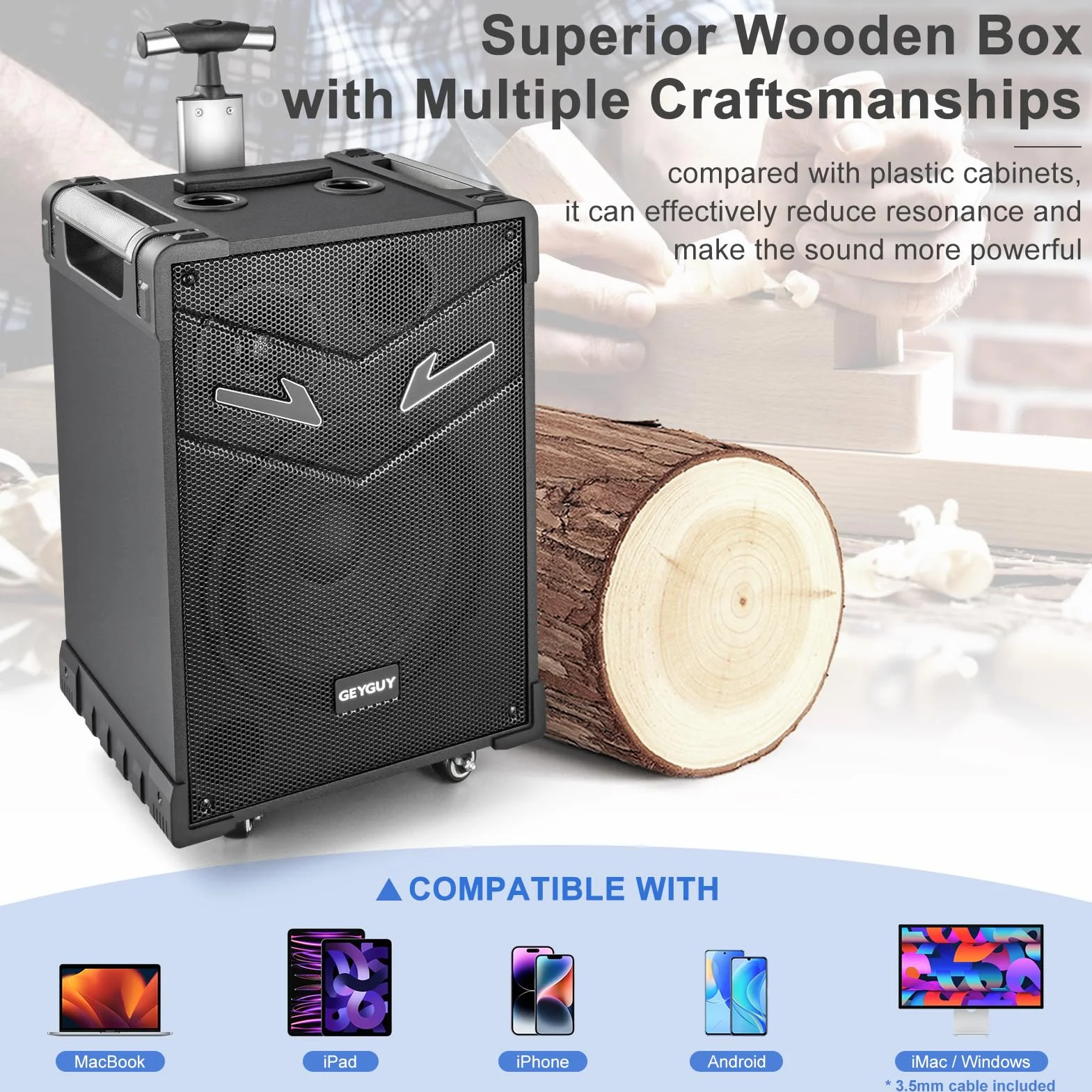 Karaoke con 2 Microfoni Wireless per Adulti, Altoparlante Bluetooth da 10" con potenza di picco di 550W, Sistema PA con TWS per Casa all'Aperto, Ruote Rotanti e Carrello, supporta USB/TF/REC/AUX/FM