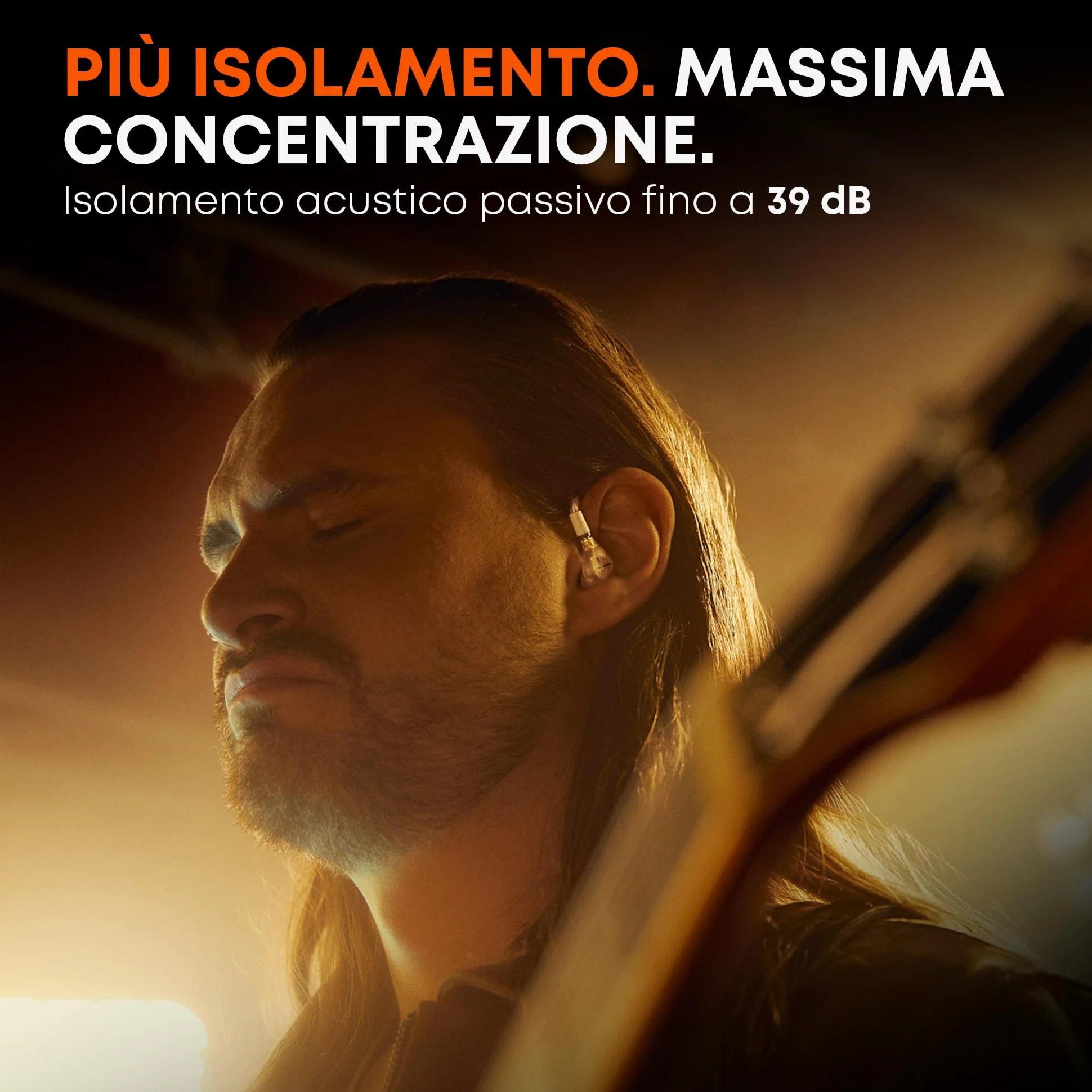 beyerdynamic DT 30 IE monitor in-ear professionale per palco e sala prove | Isolamento passivo fino a 39 dB, vestibilità ergonomica, cavo MMCX rimovibile, trasparente