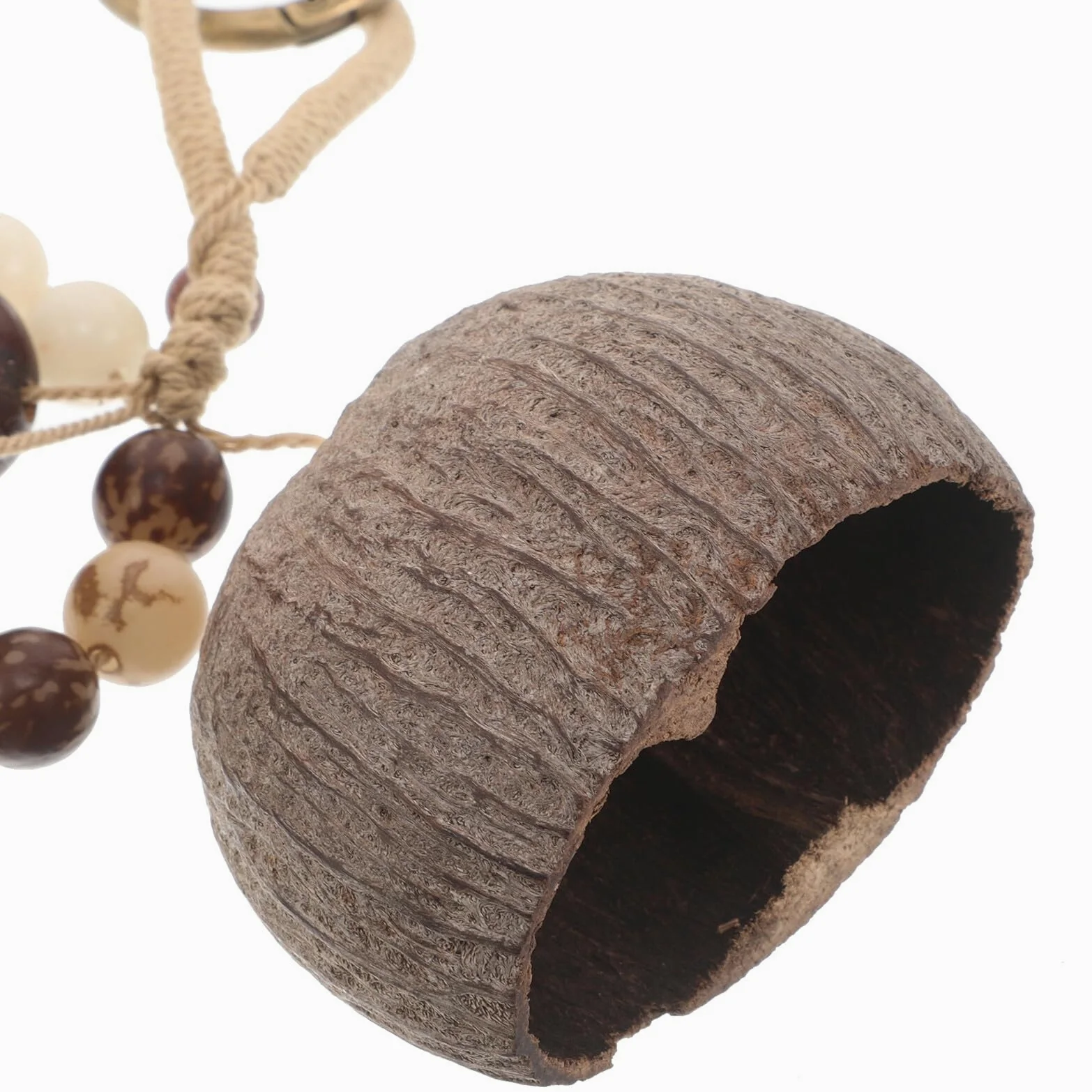 Alasum Sonaglio Sciamanico Strumento Musicale Africano Campane Tribali Percussioni Mano Shekere
