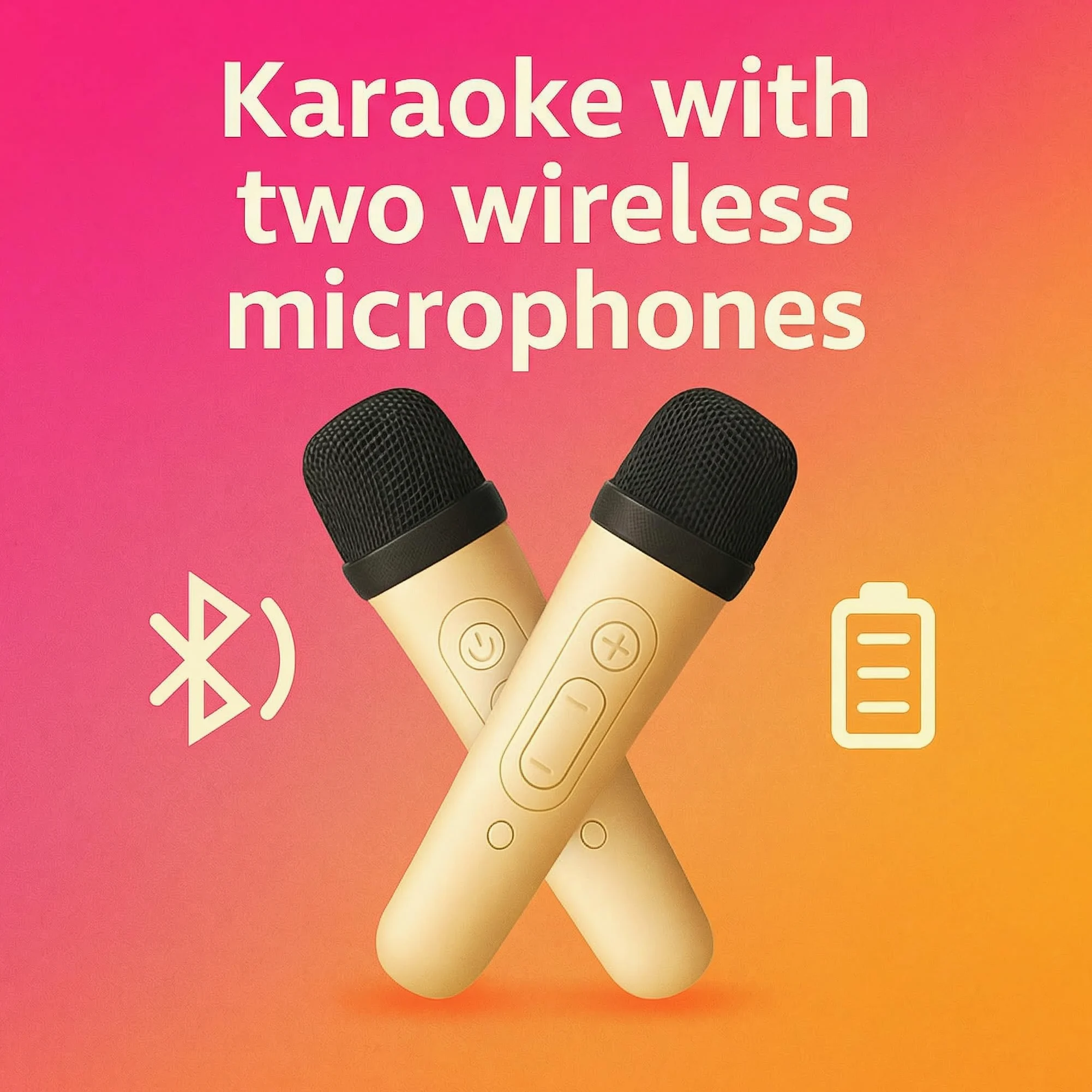 Karaoke con 2 microfoni senza fili. Karaoke portatile con altoparlante Bluetooth, luci LED e batteria ricaricabile. Giocattolo e regalo per bambini e adulti. Mini karaoke per bambini