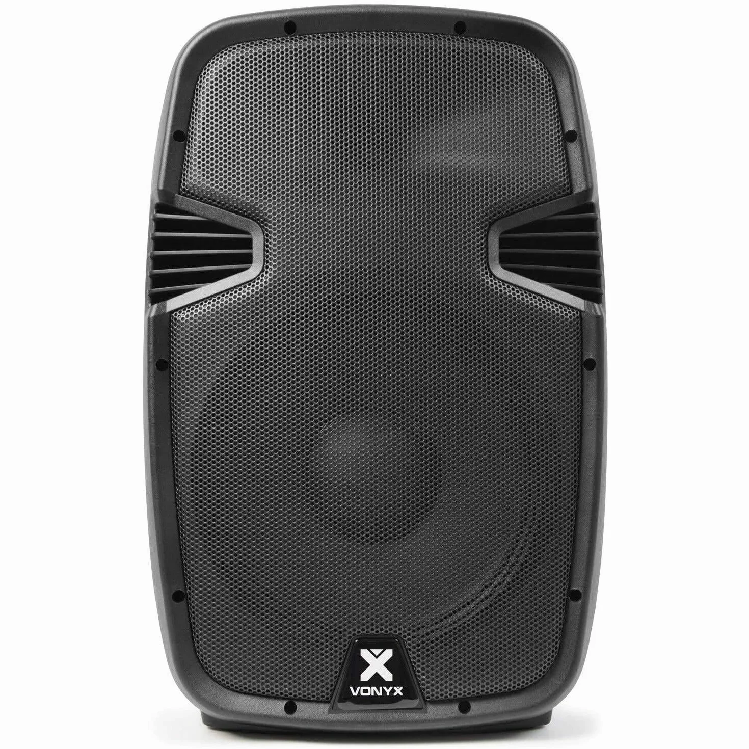 Vonyx SPJ-1200ABT Altoparlante Attivo 12" Autoamplificato 600 W con Bluetooth, Lettore MP3, USB/SD, Ingresso Microfono, Subwoofer Potente, Suono Professionale per Feste, DJ, Karaoke ed Eventi