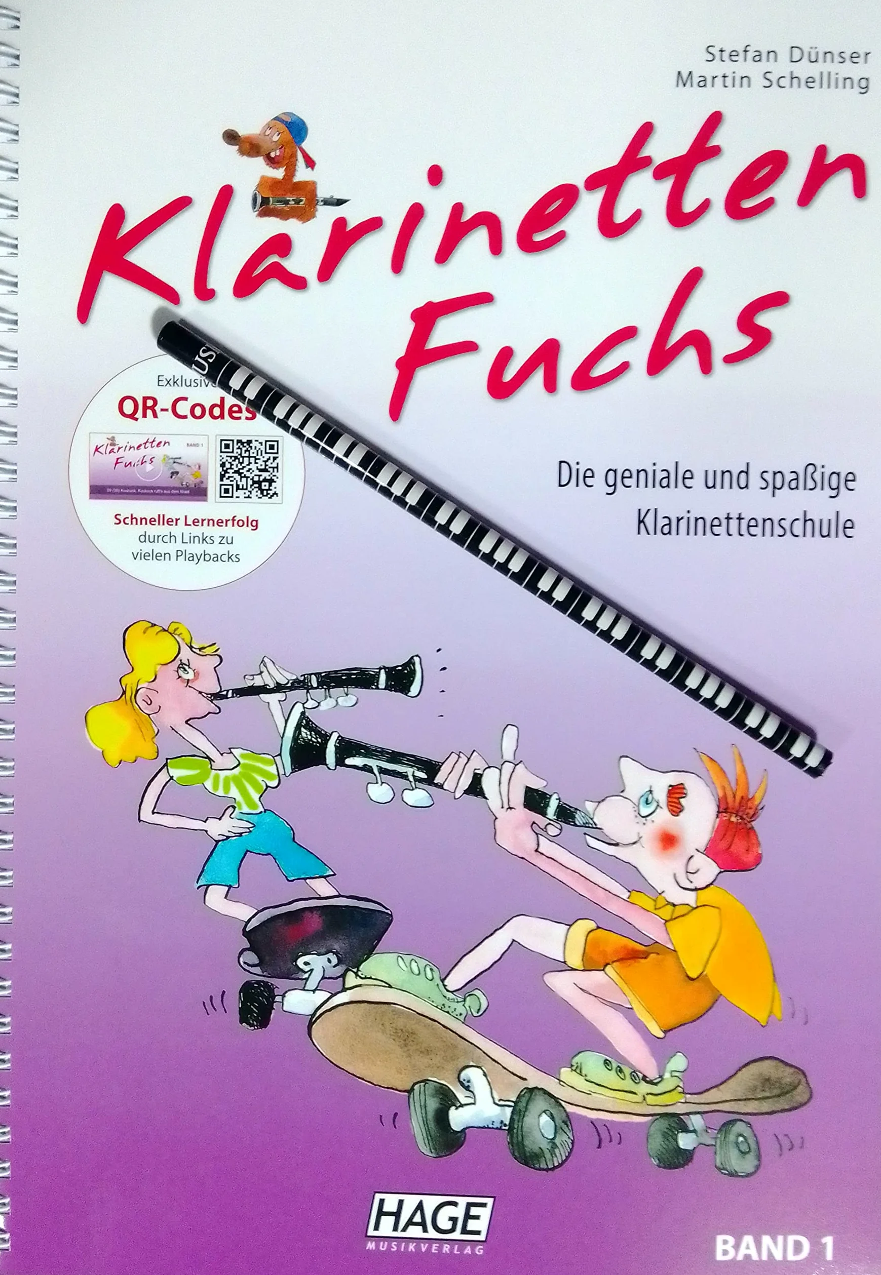 Klarinetten Fuchs Band 1 Online Material mit Musik-Bleistift
