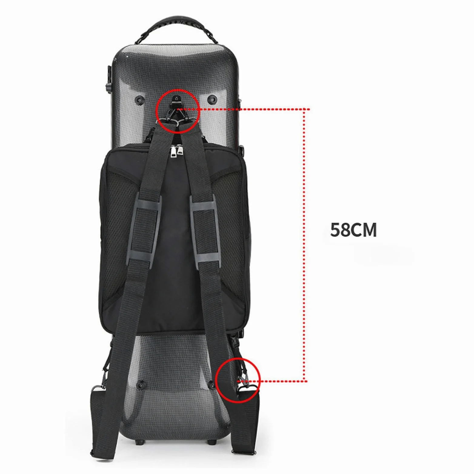 LOVIVER Custodia per spartiti Borsa per violino Custodia per spartiti musicali di grande capacità Custodia per trasporto, nero