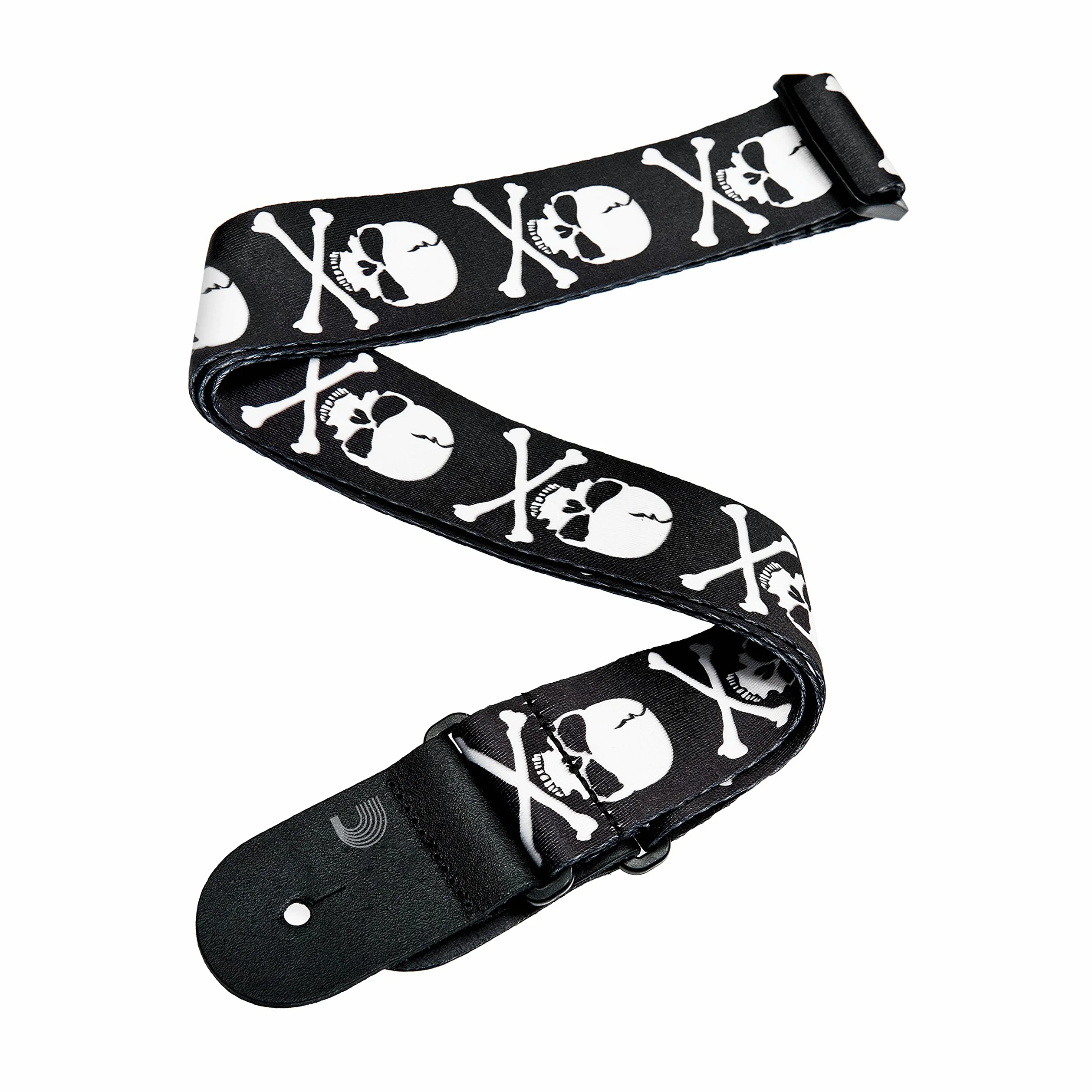 Planet Waves 50H01 Tracolla per Chitarra in Tessuto, Teschio e Ossa Incrociate