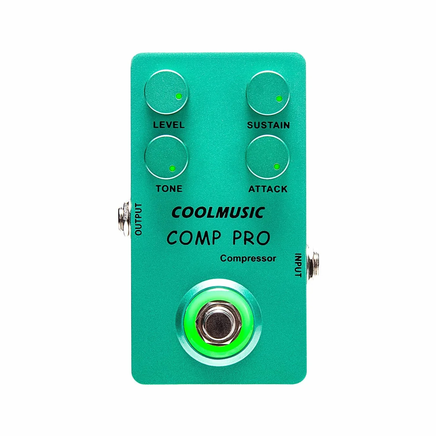 Coolmusic C-CS01 Pedal Compressore, Pedale per Chitarra e Basso True Bypass