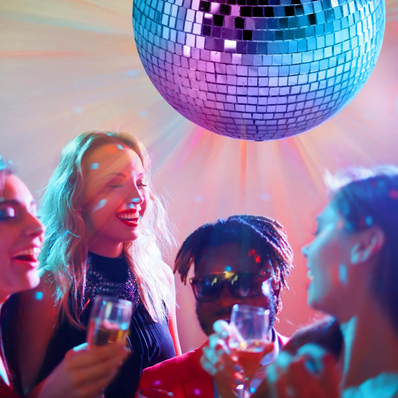 Sfera a specchio da discoteca, 20 cm, sfera da discoteca, lucida, per albero di Natale, matrimonio, carnevale, festa di compleanno, decorazione argentata, effetto luce