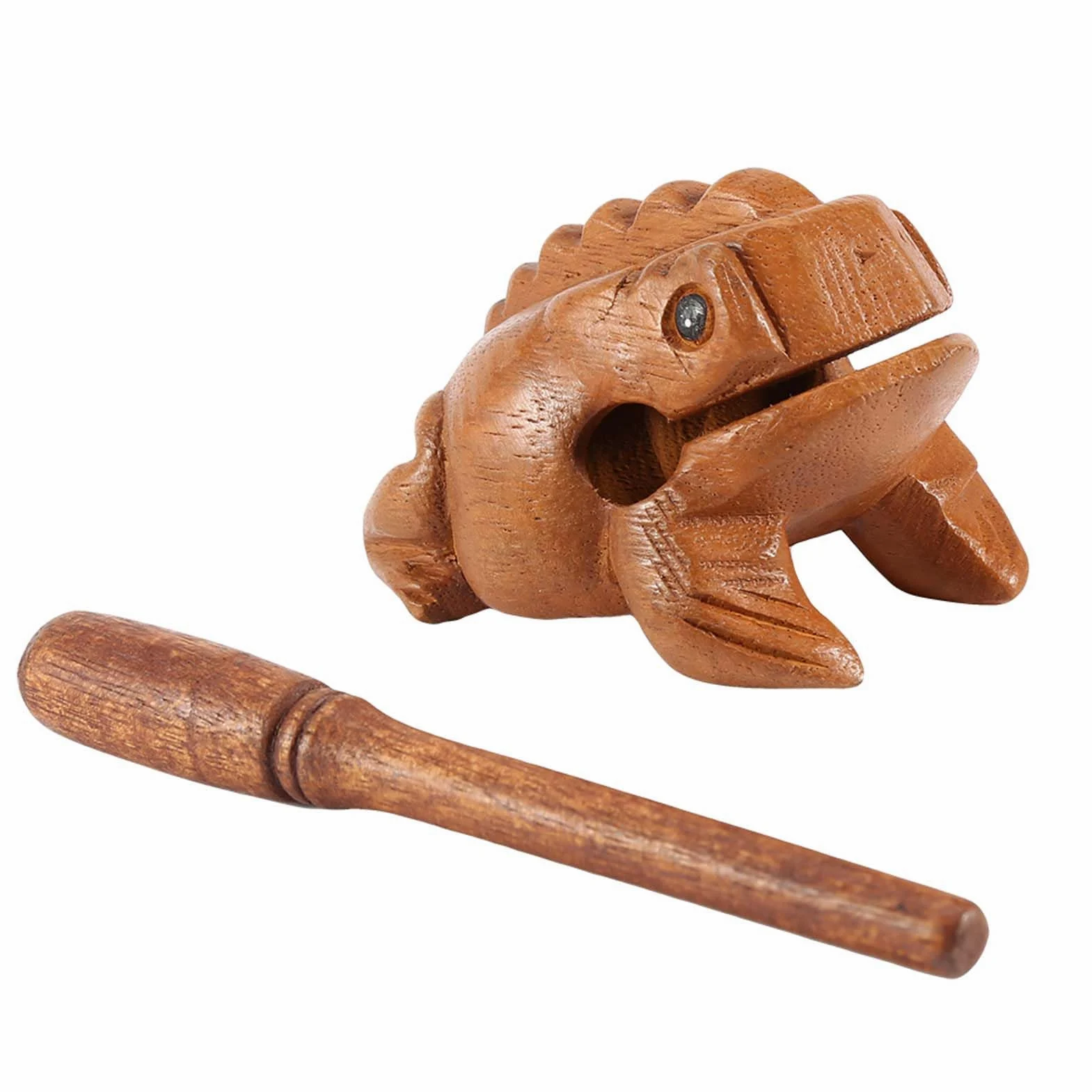 Joyzan Rana di legno Thailandia Tradizionale, Artigianato Rana di legno della Thailandia tradizionale strumento musicale artigianale con battente