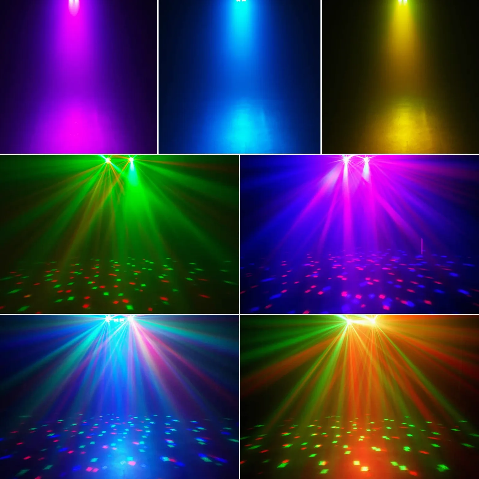 Luce da DJ con treppiede, luci da bar, spinning ball discoteca, telecomando e impianto di luce da palcoscenico, attivata per bar, concerti, mobili, balli, matrimoni, Halloween