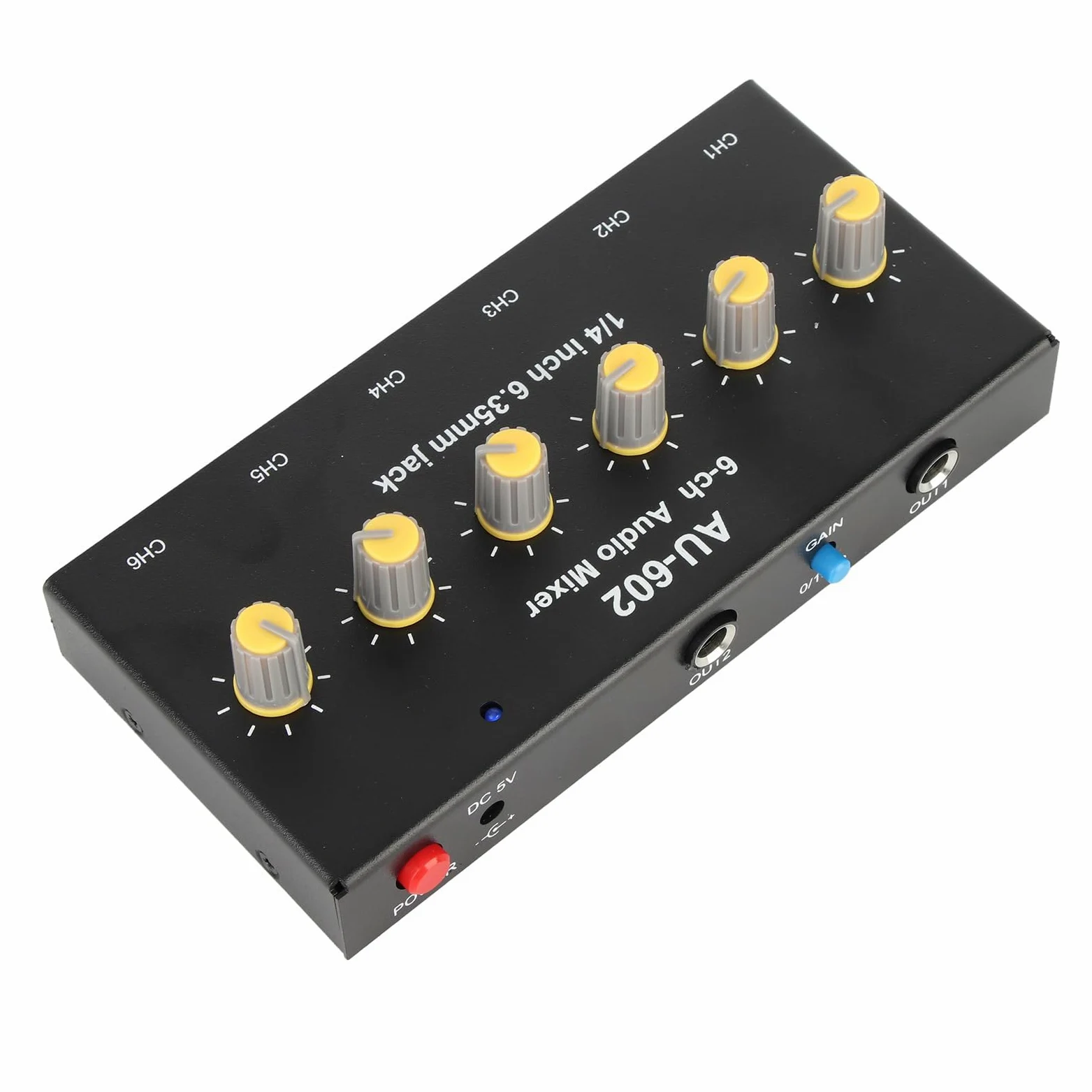 Mixer di linea stereo, controllo del volume senza distorsioni Mini mixer a 3 canali stereo Segnale stabile per barra piccola per chitarra con microfono Video e dintorni