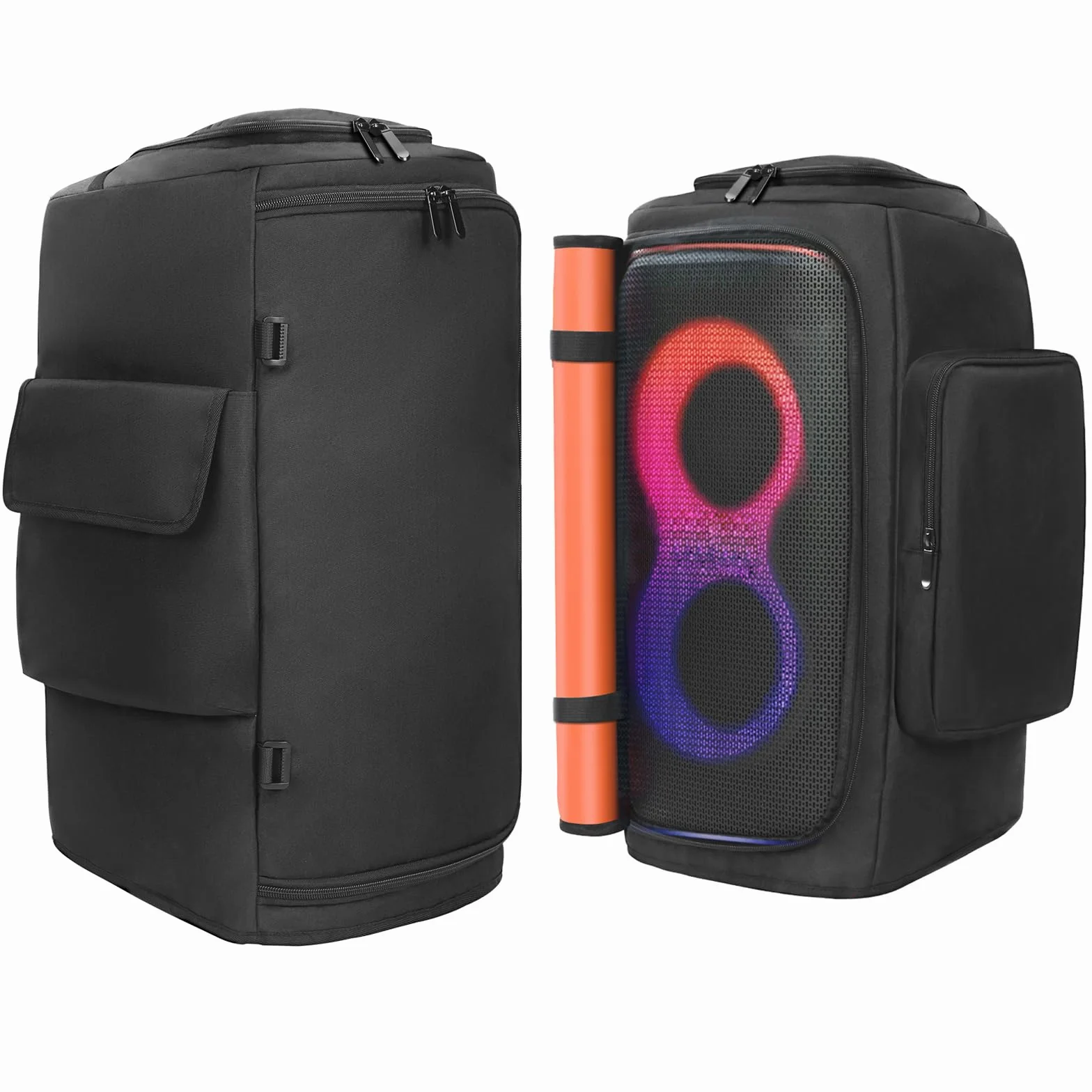 Custodia per altoparlanti compatibile con altoparlante portatile JBL PartyBox 110/120, custodia protettiva antipolvere per feste all'aperto con tasche per JBL PartyBox Club 120 e accessori