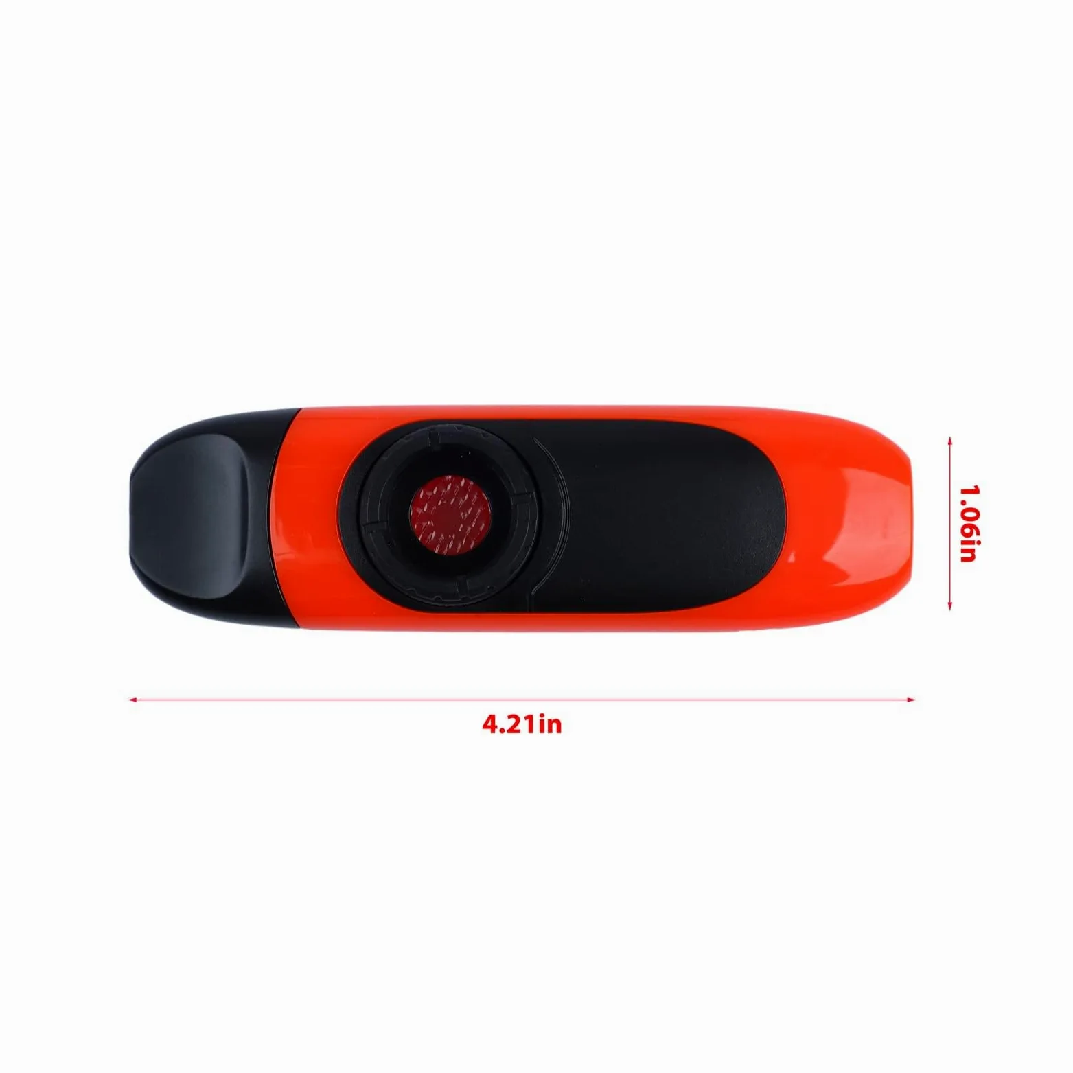 Kazoo Elettrico Professionale da 11 cm, Set Portatile Facile da Usare con Pickup a Membrana e Registratore (Arancia)