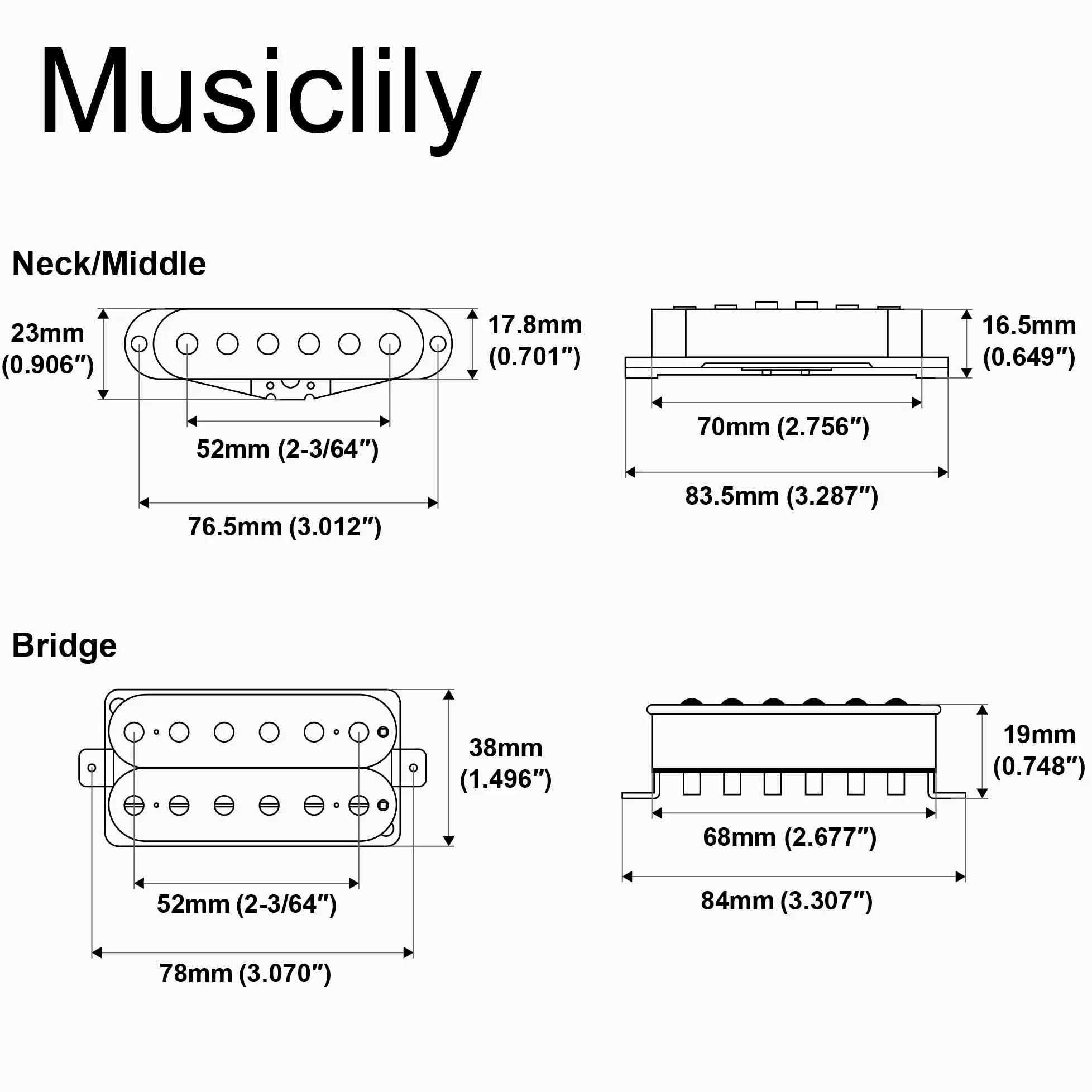 Musiclily Pro ST-TX Alnico 5 Pickup Single Coil e Humbucker Scoperto ST-HSS Manico Centrale Ponte Set per Chitarra Elettrica tipo Strat, Zebra